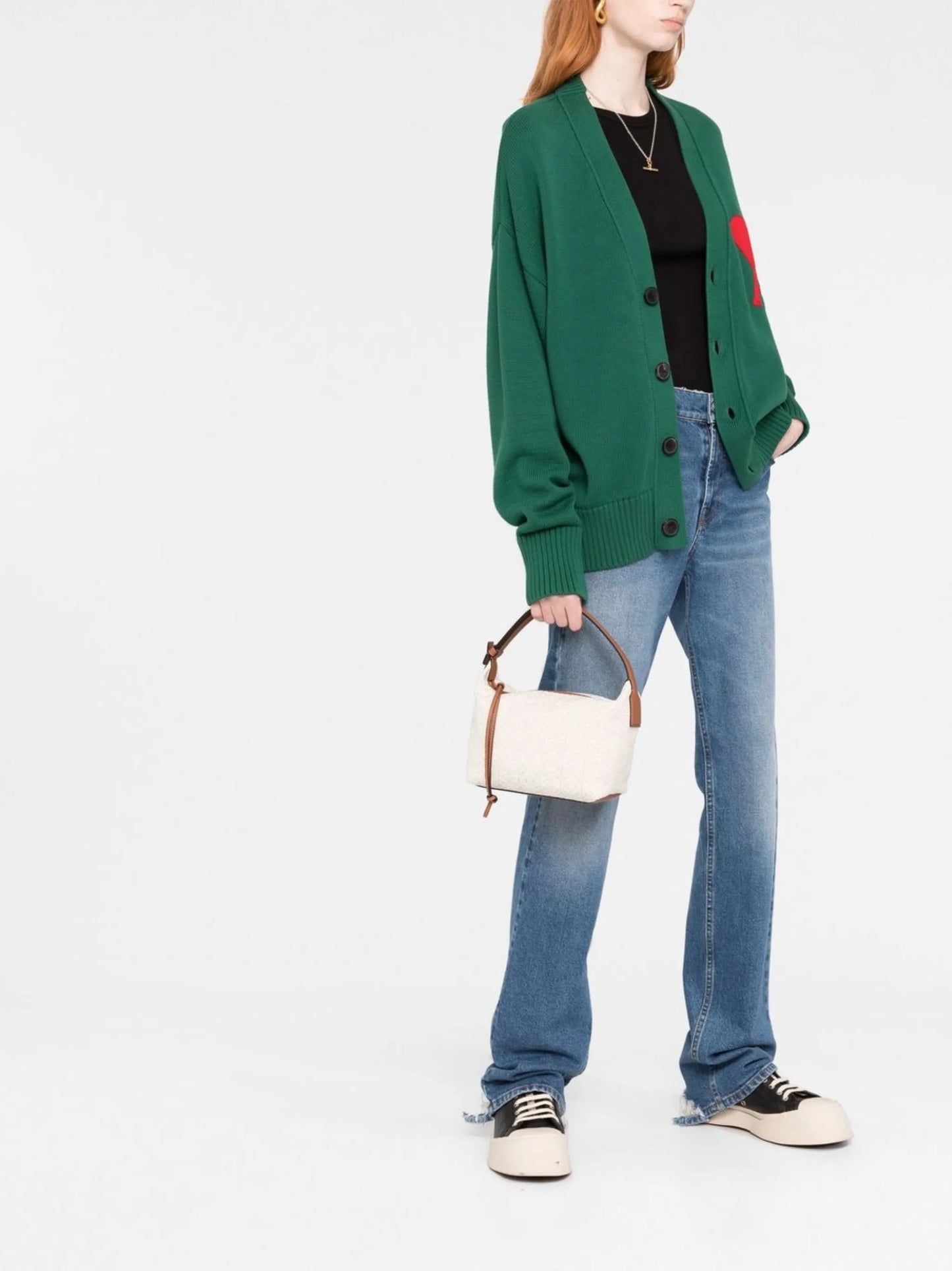 monogram-pattern shoulder bag