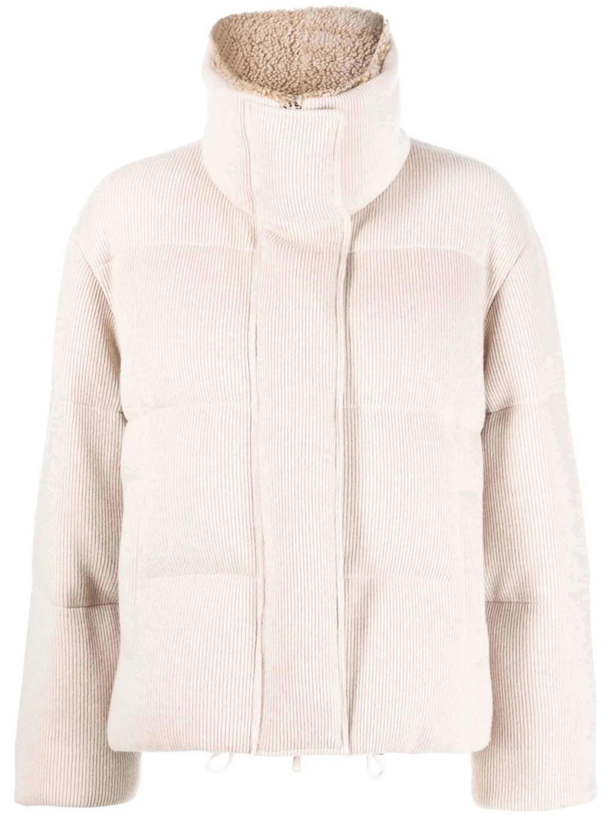 cashmere padded jacket