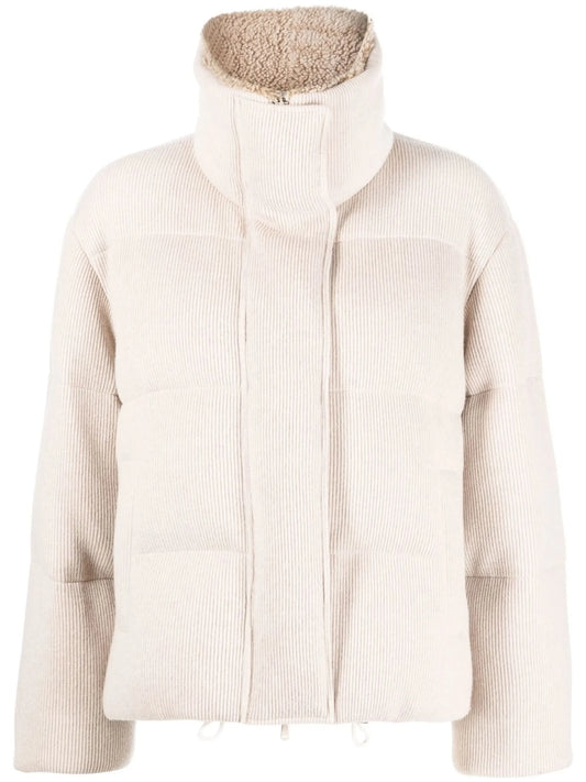 cashmere padded jacket