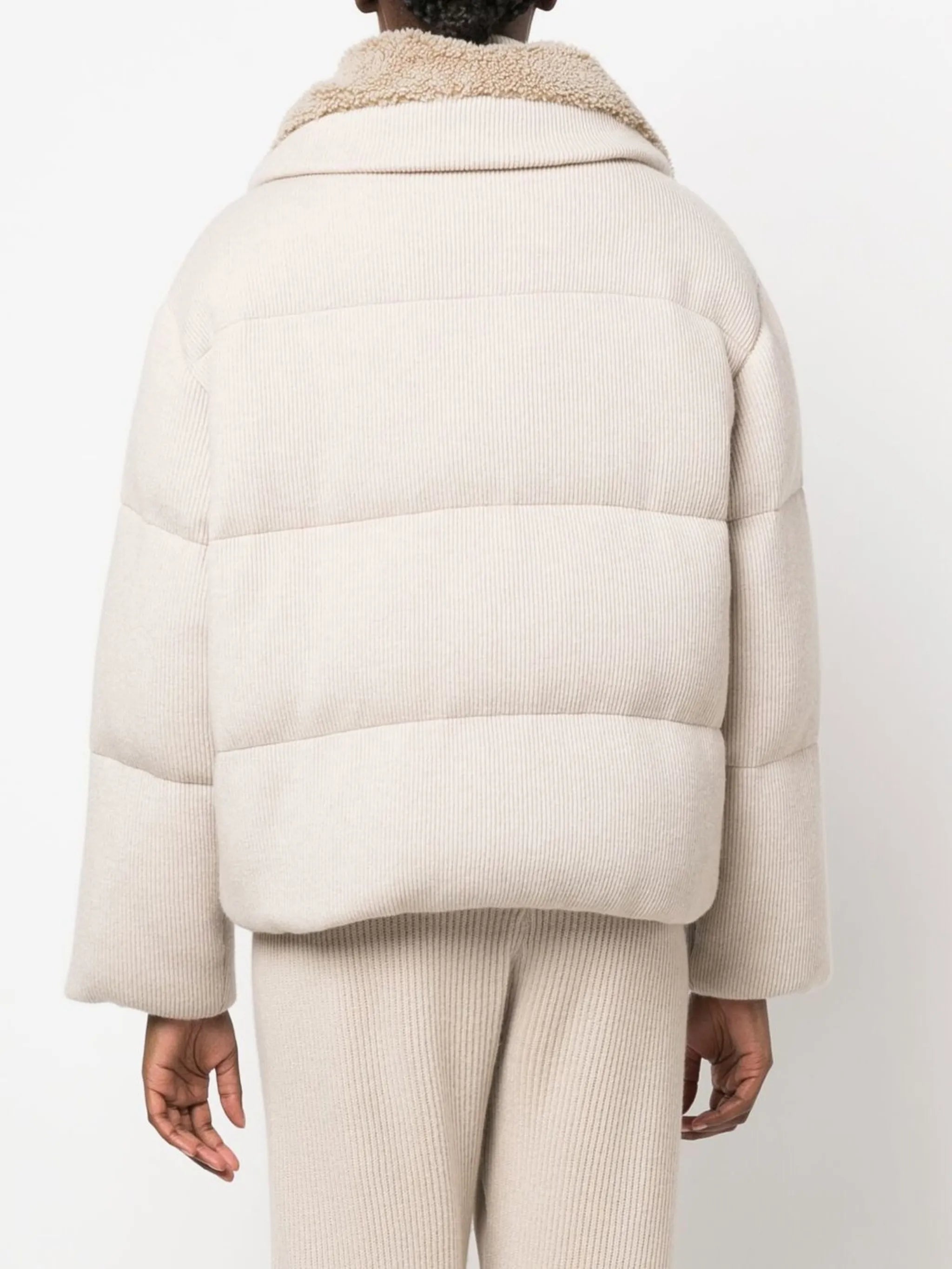 cashmere padded jacket