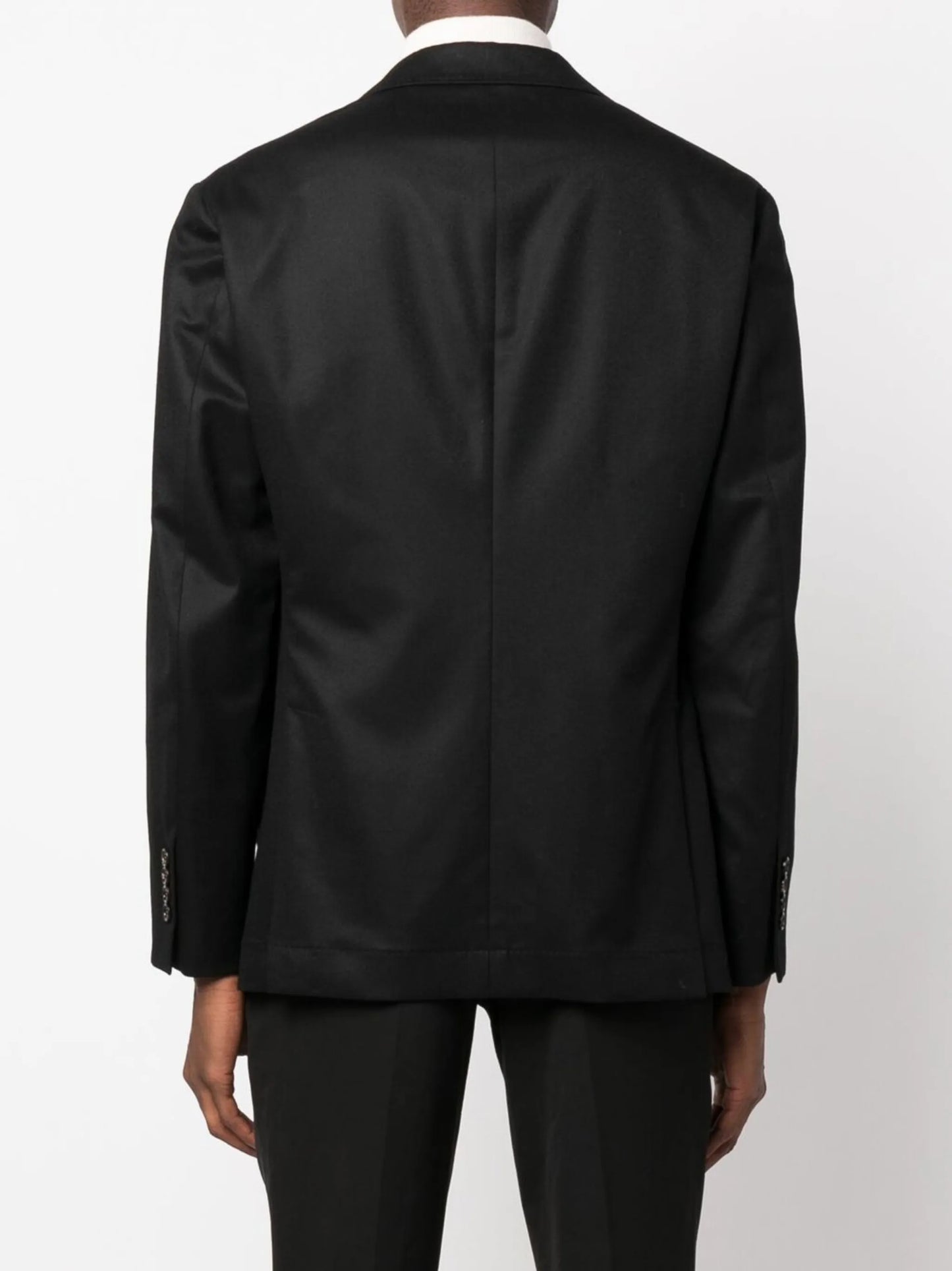 single-breasted wool blazer