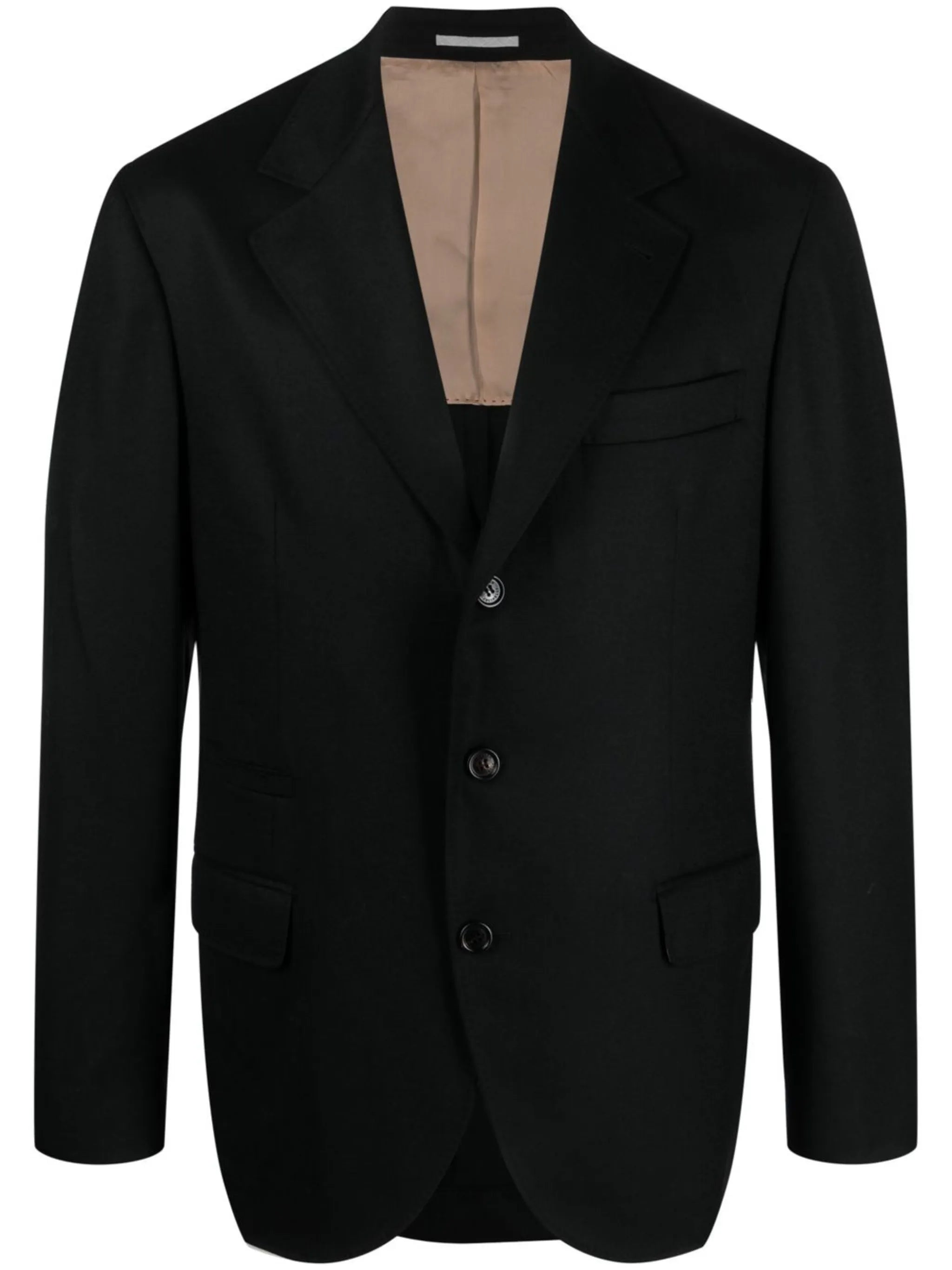 single-breasted wool blazer