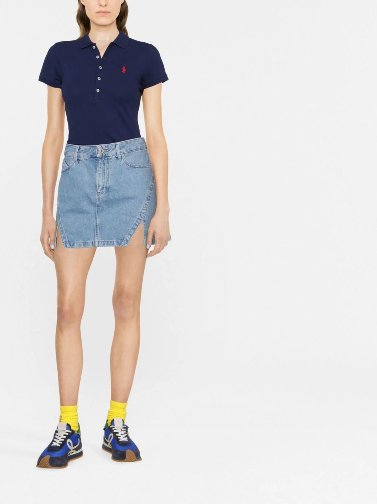 logo-embroidered polo shirt