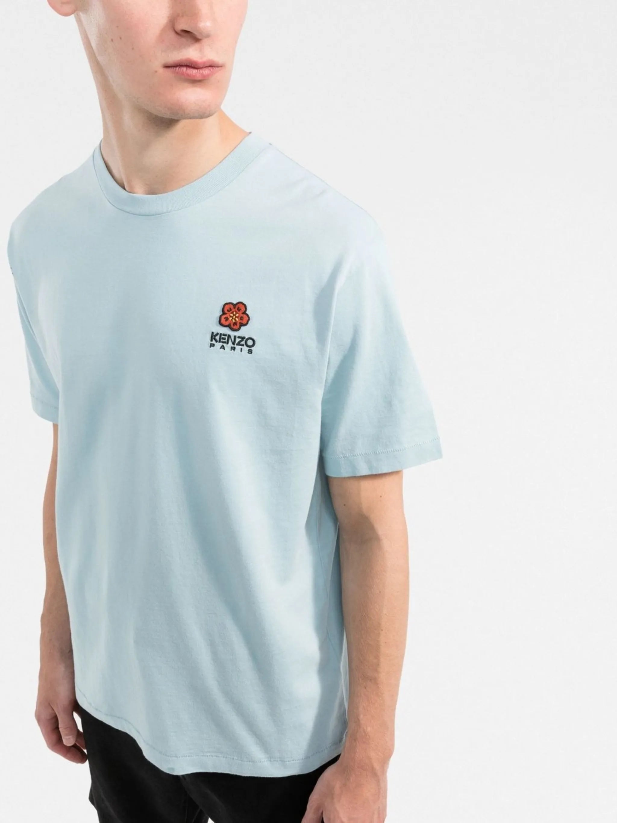 Boke Flower patch round-neck T-shirt