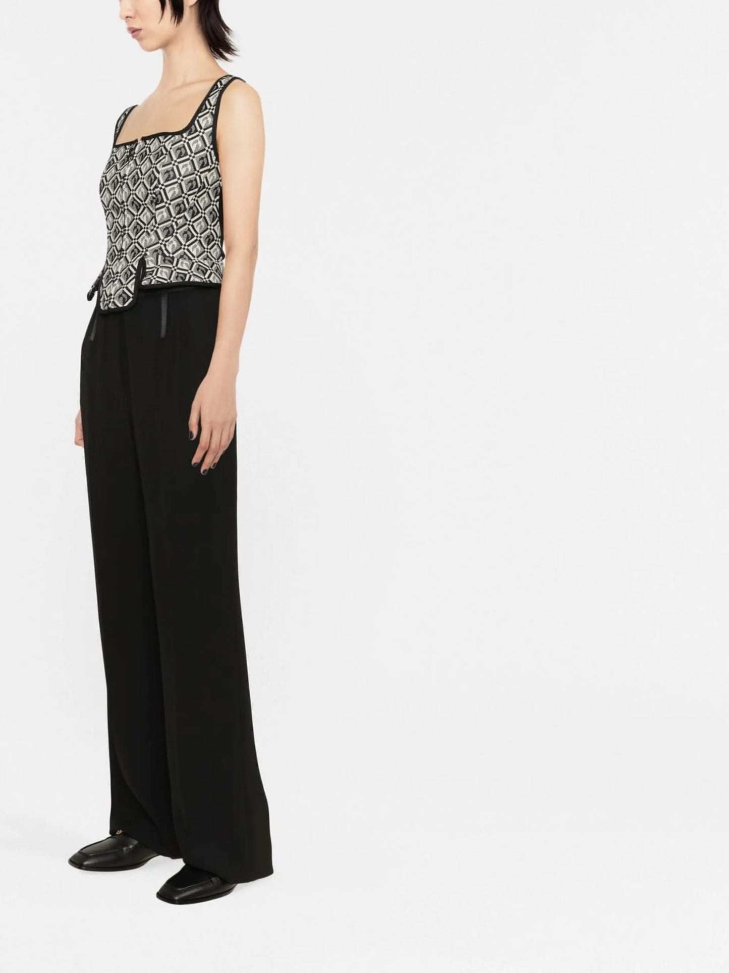 moon zip-up boned bodice