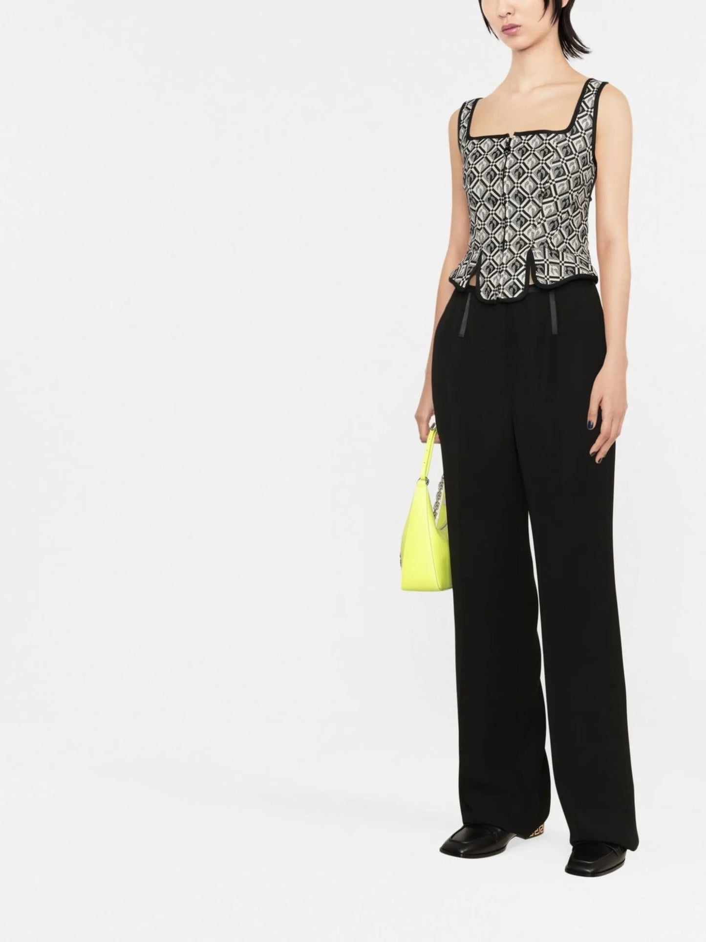 moon zip-up boned bodice