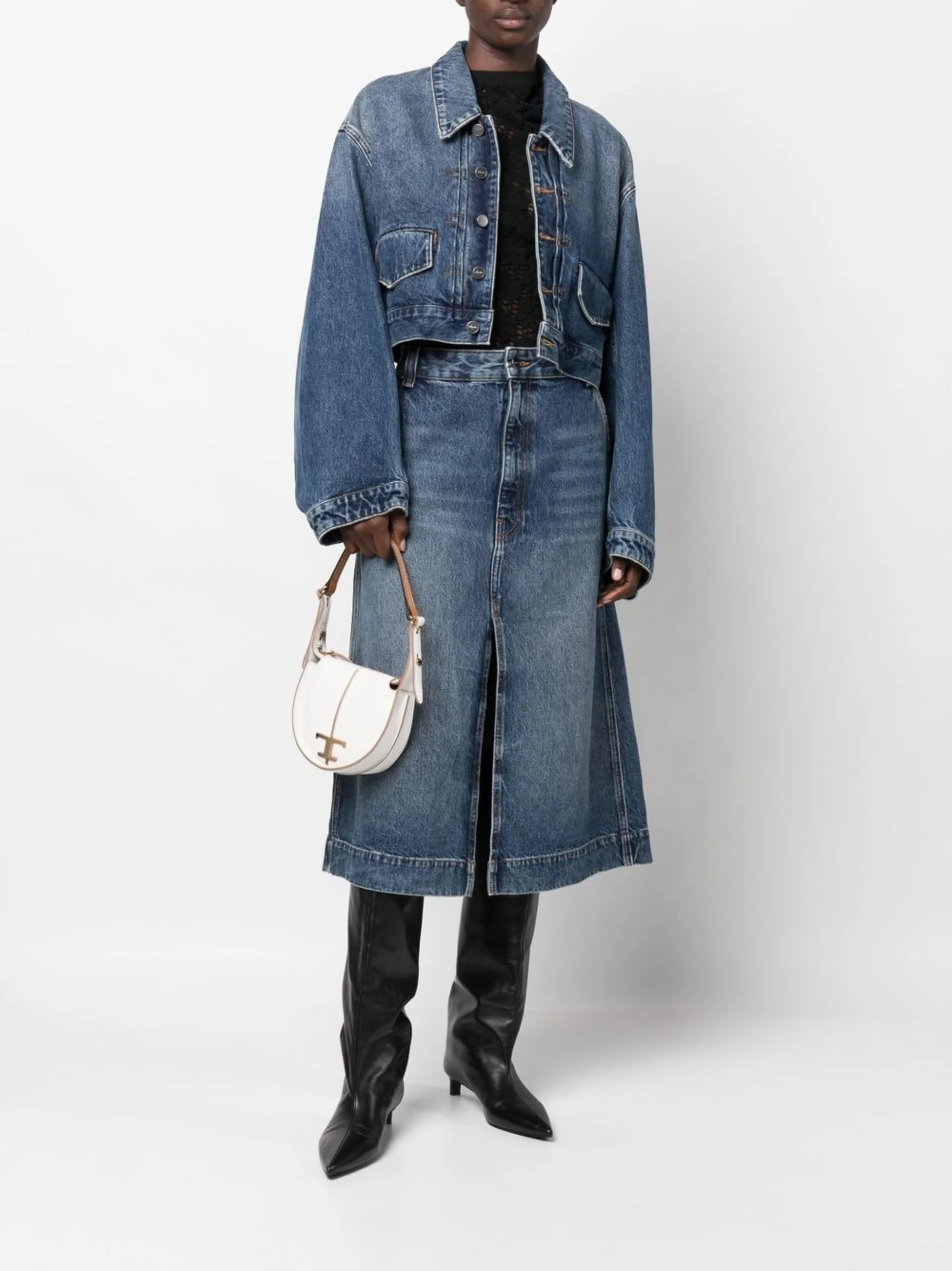 Luna rounded-shape shoulder bag