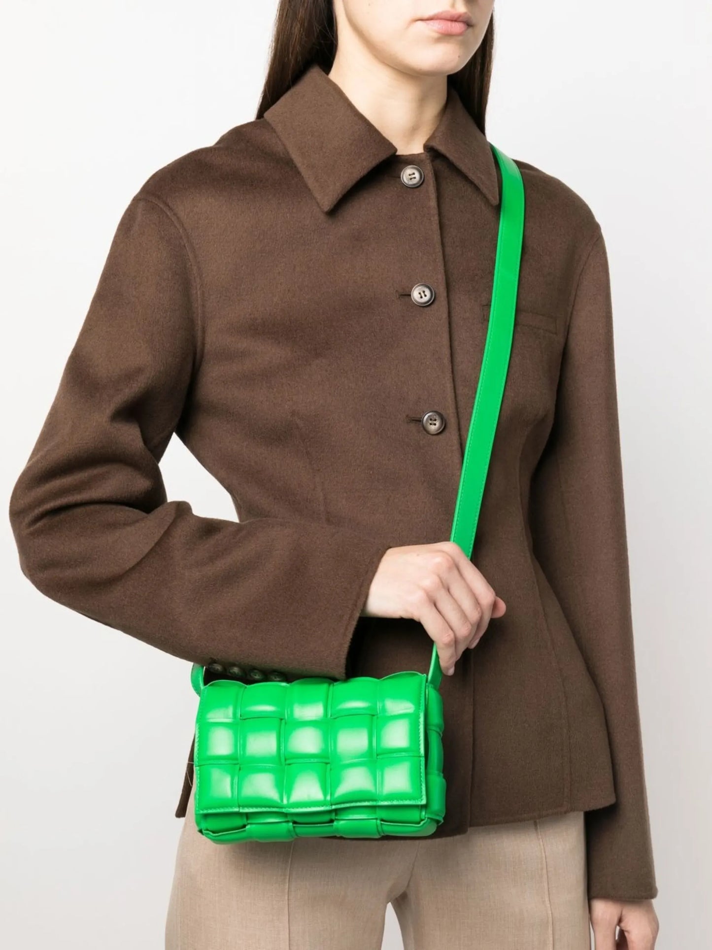 Cassette leather crossbody bag