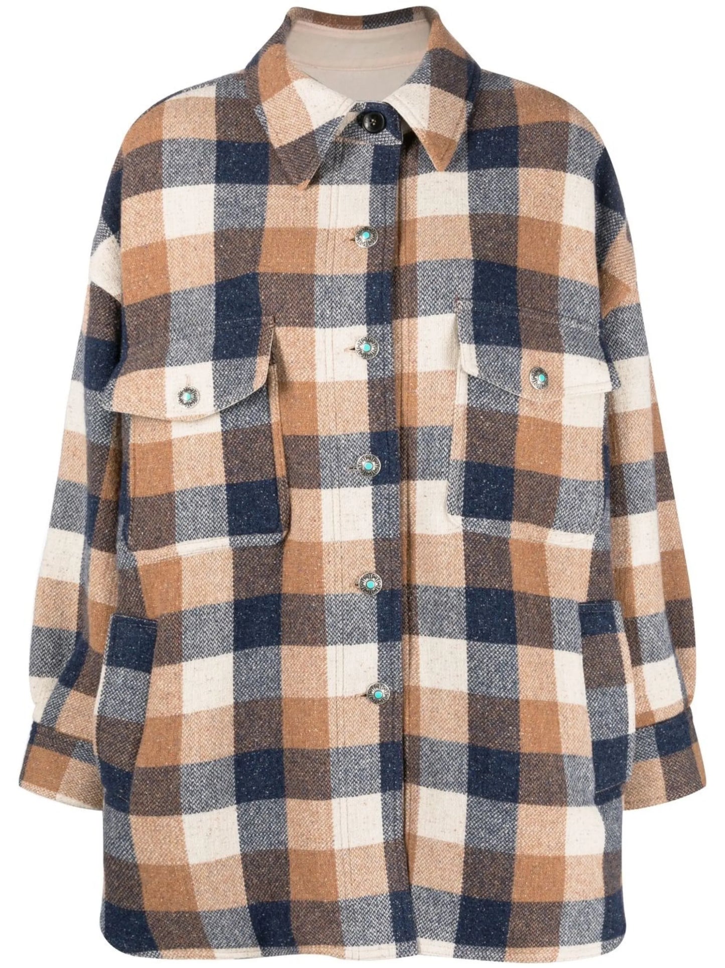 Margot check pattern shirt