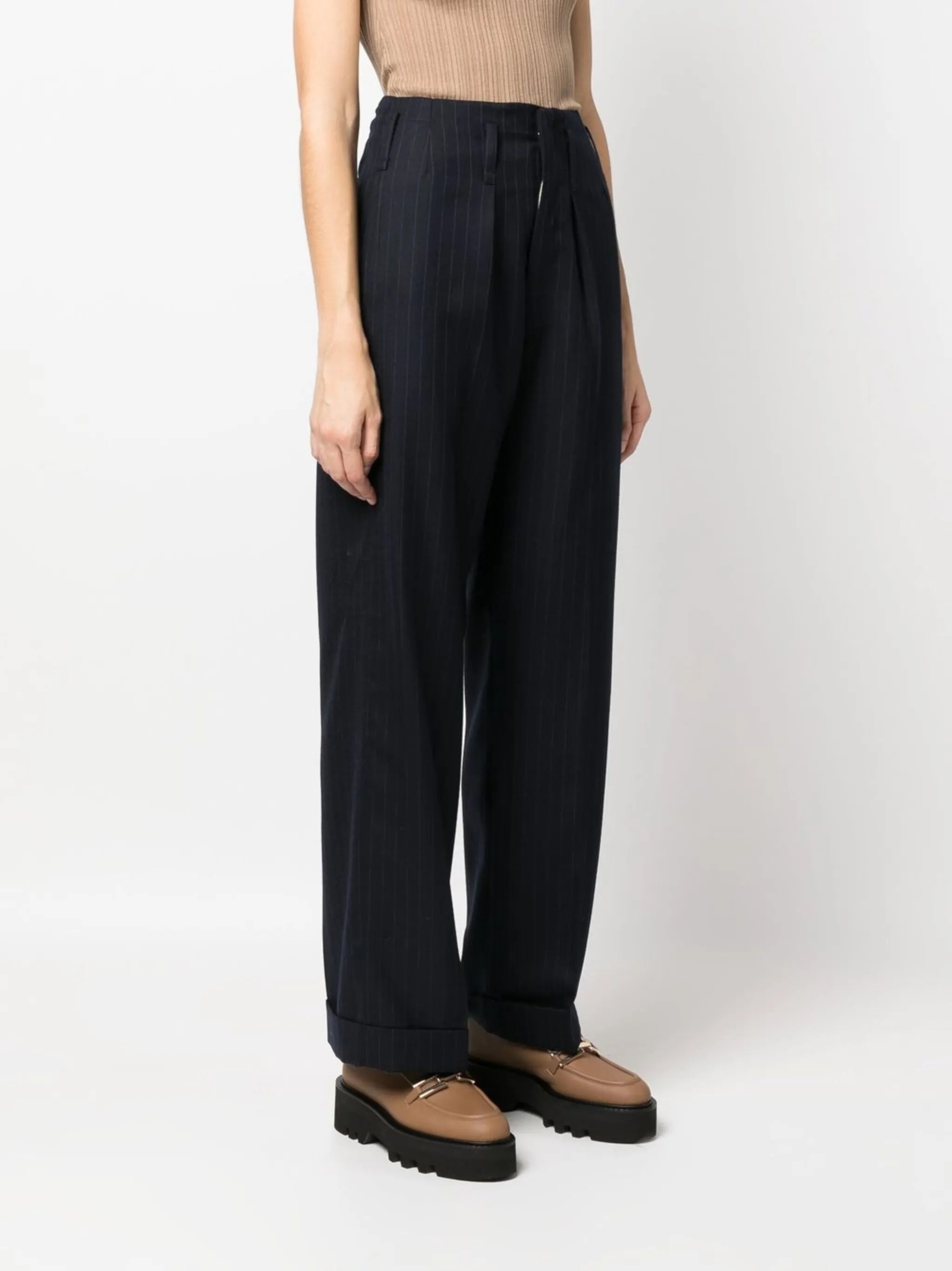 Janet pinstripe trousers