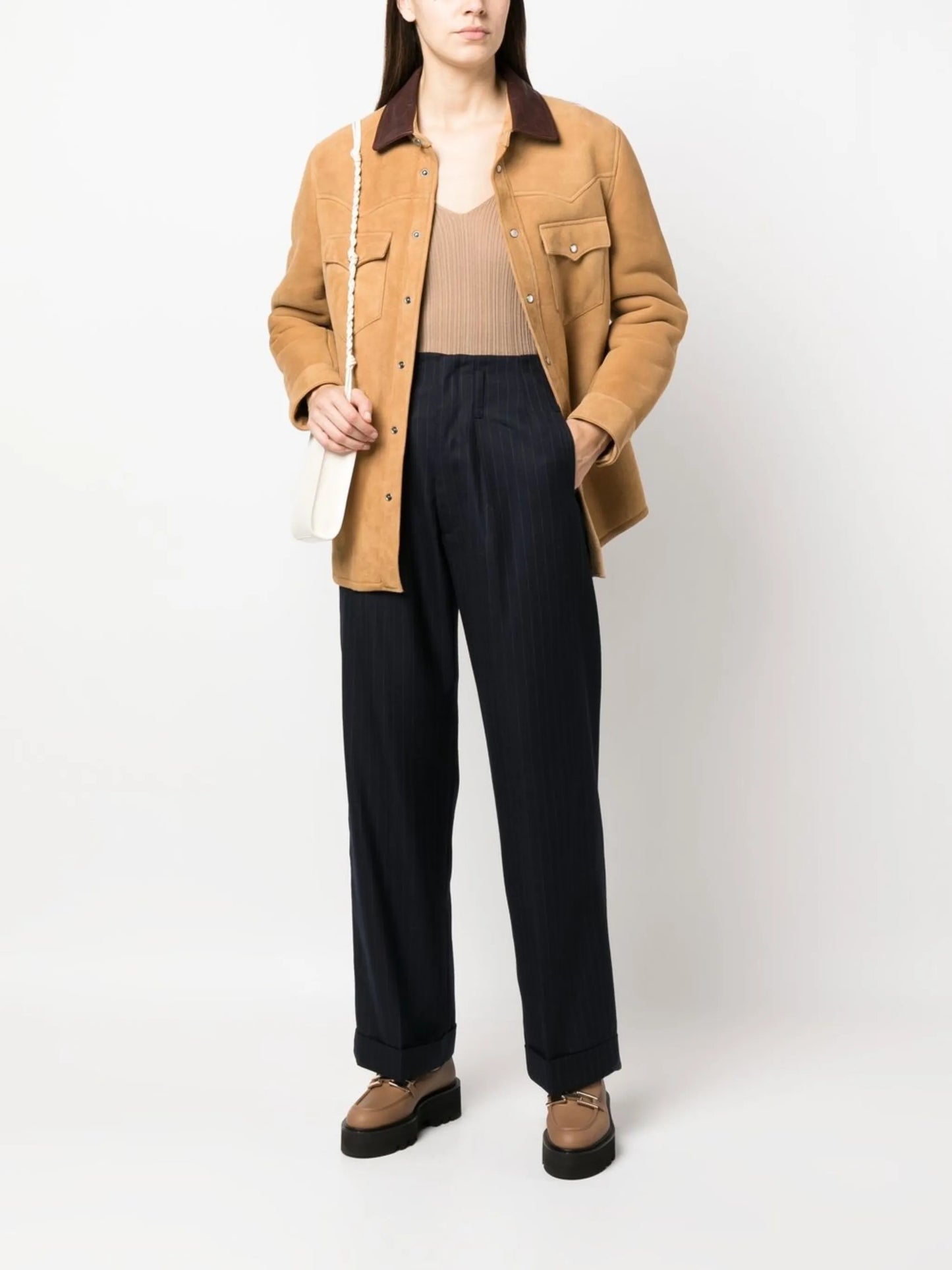 Janet pinstripe trousers