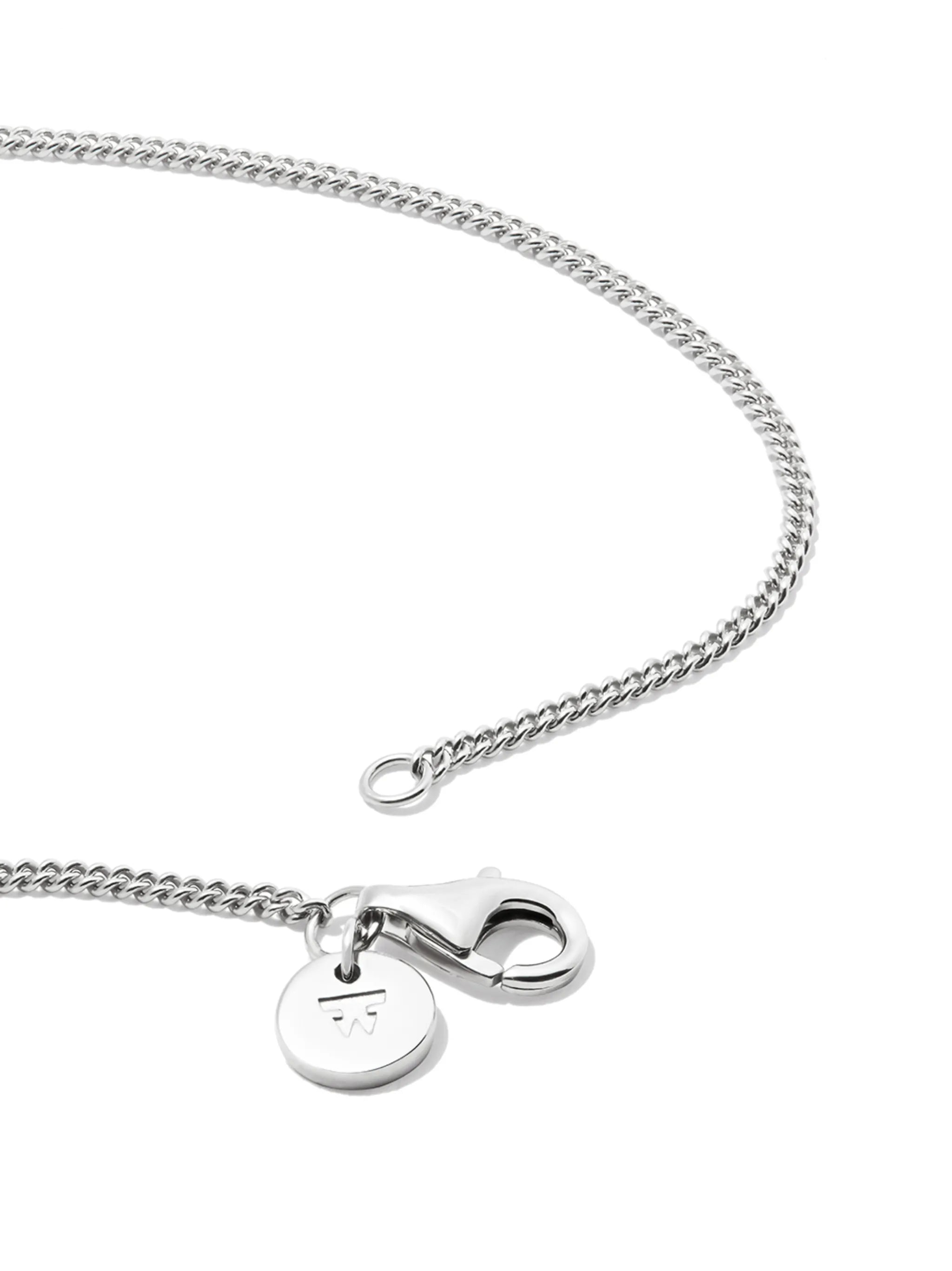 sterling silver quartz pendant necklace