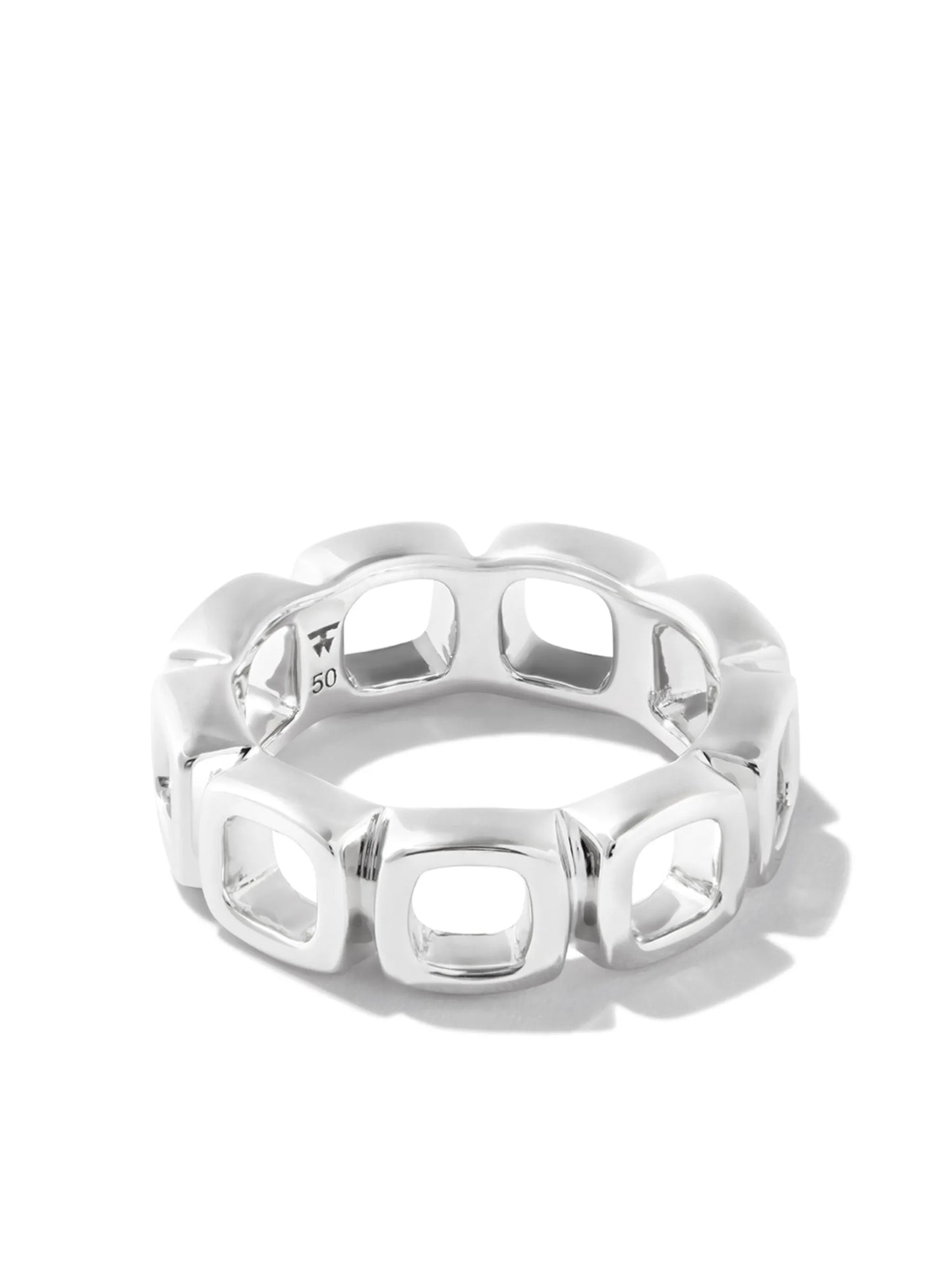 cut-out link eternity ring