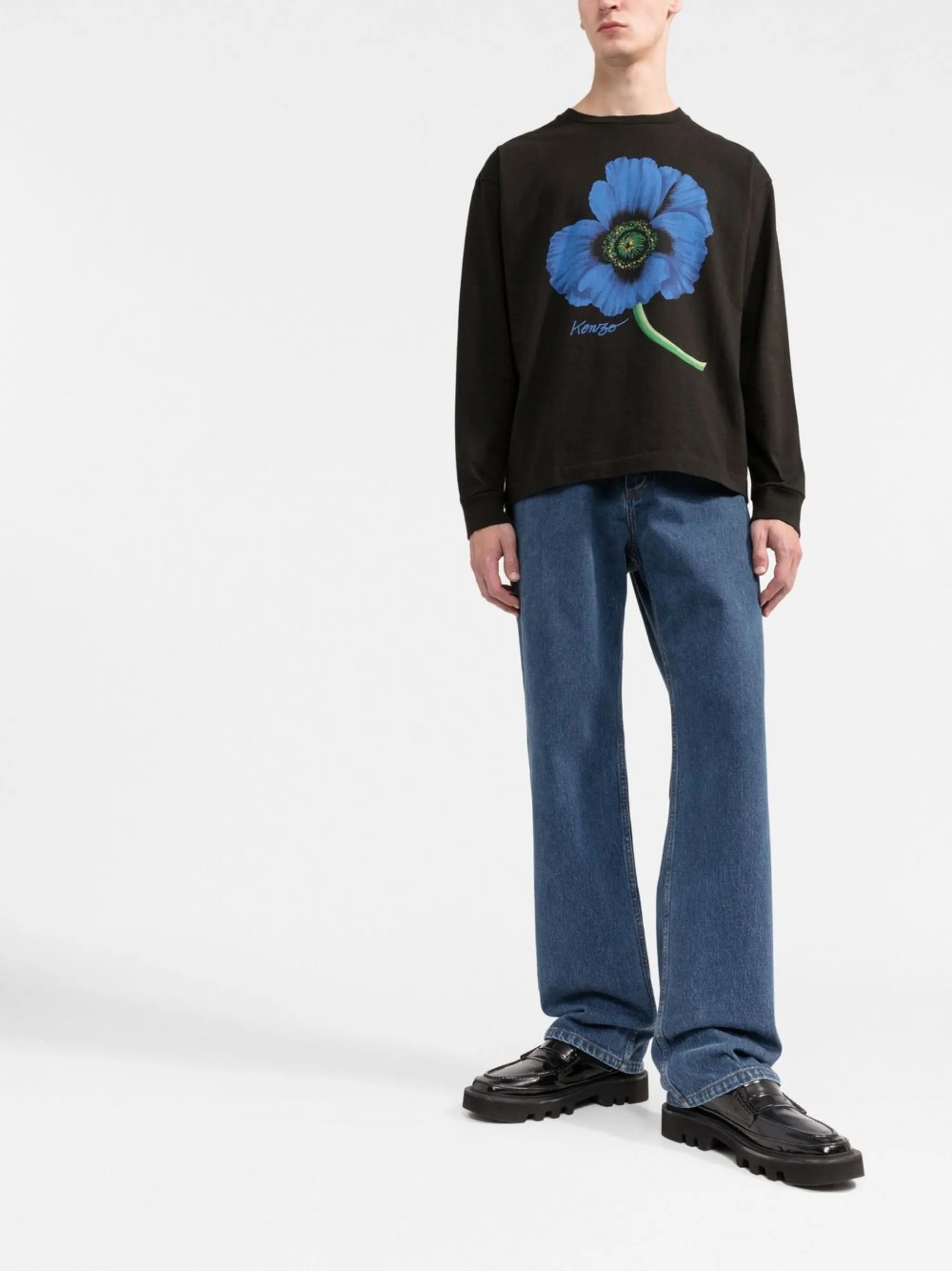 Boke Flower-print cotton sweatshirt