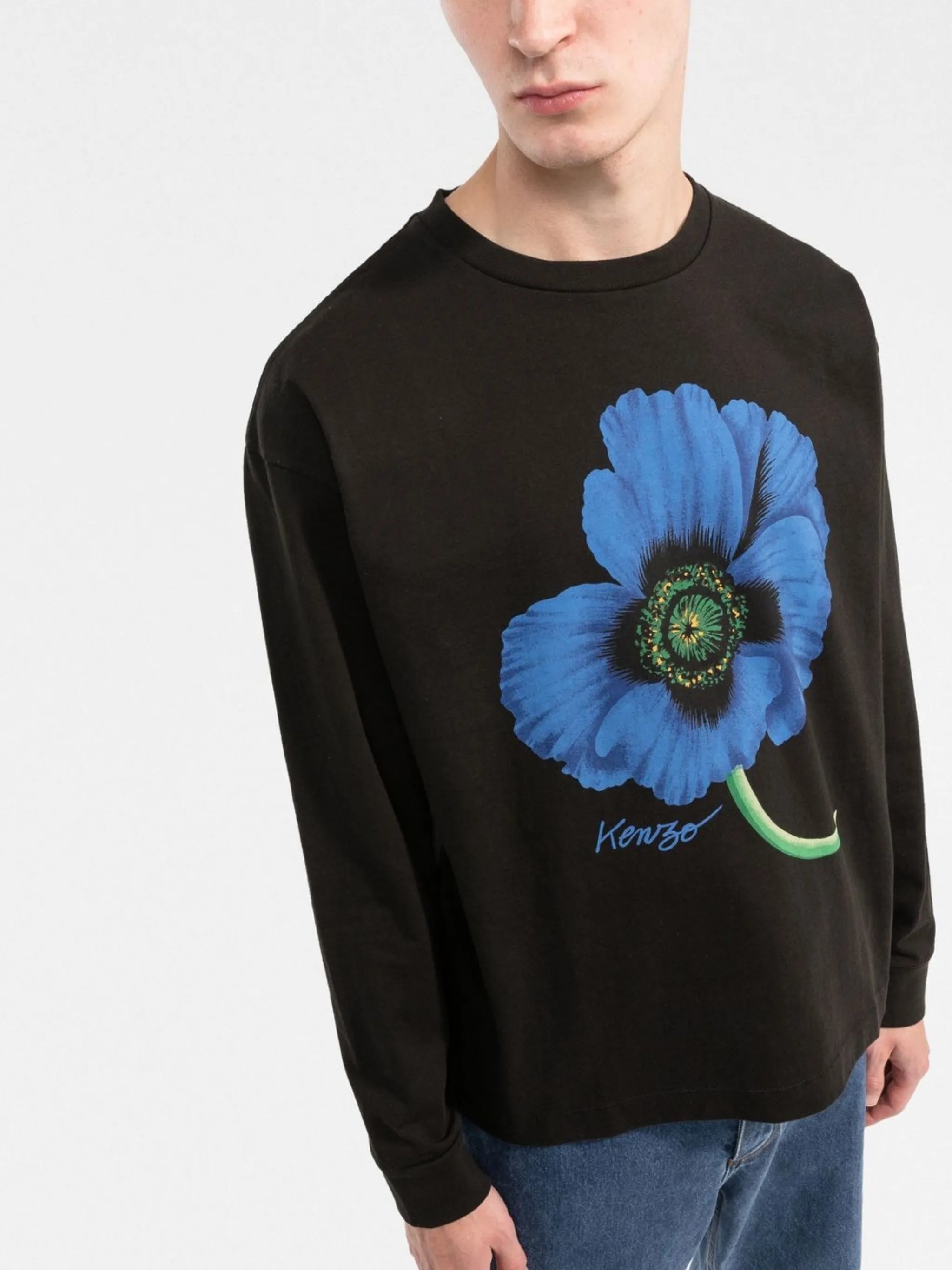 Boke Flower-print cotton sweatshirt