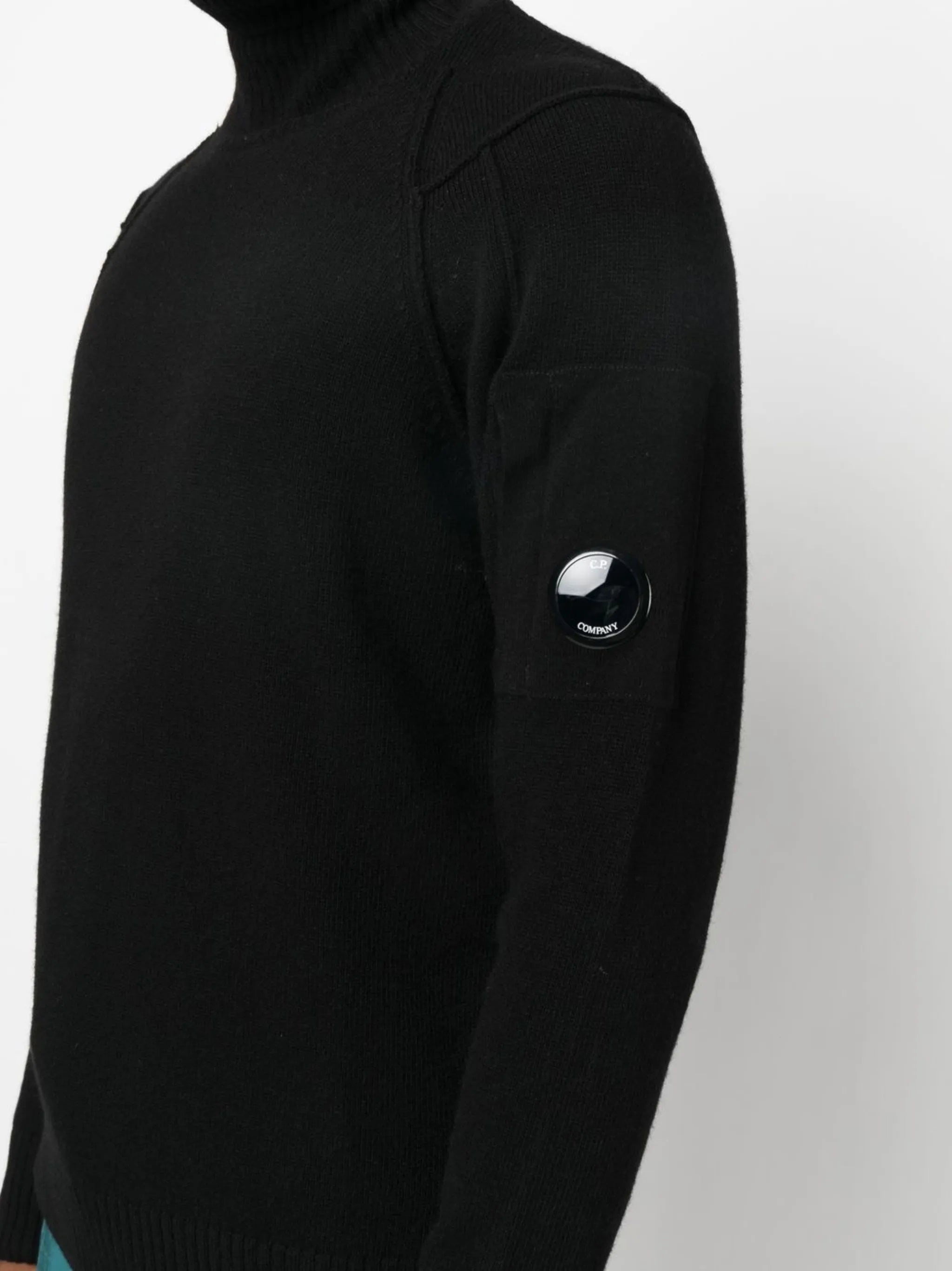roll neck knitted sweater