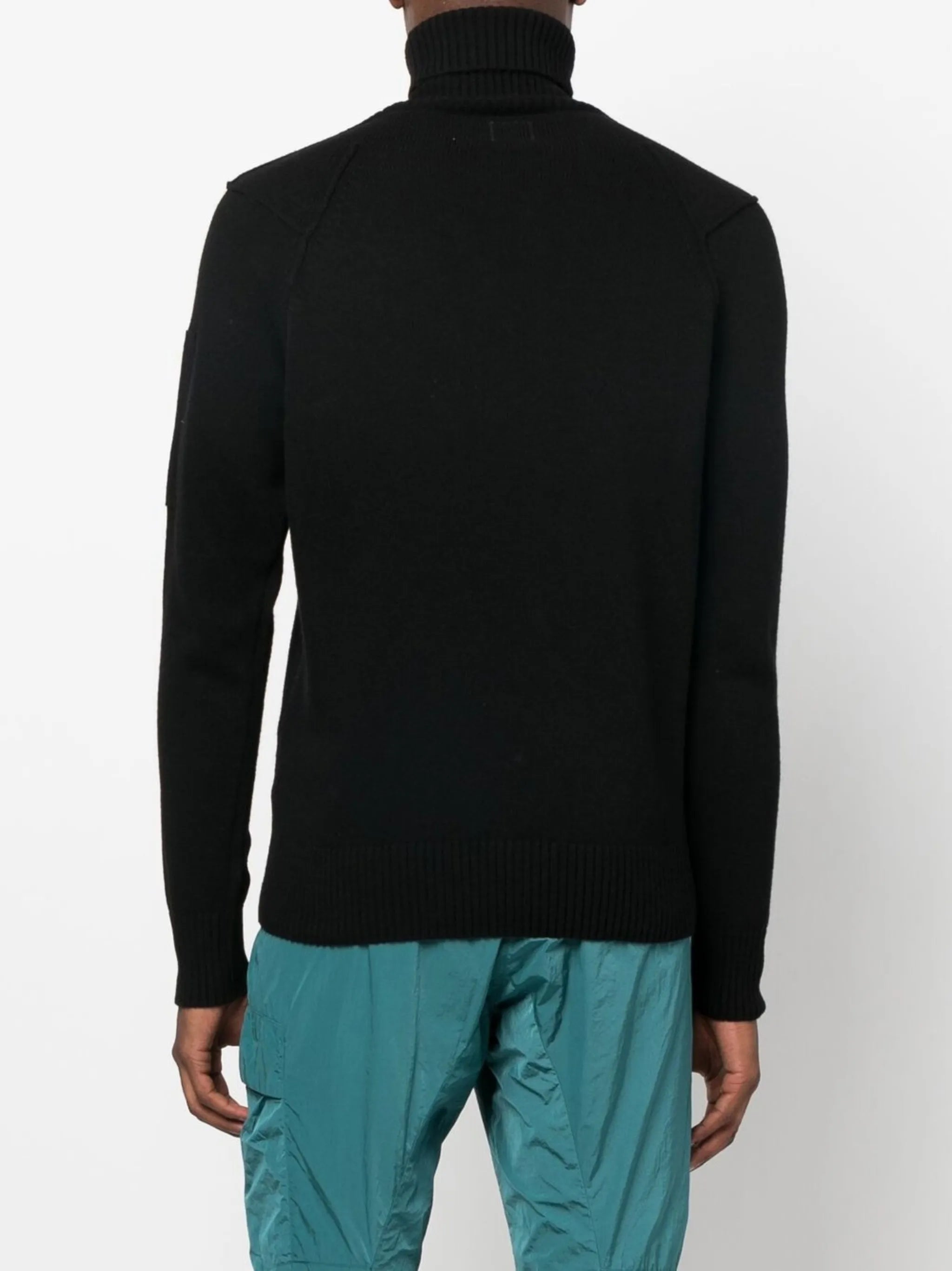 roll neck knitted sweater