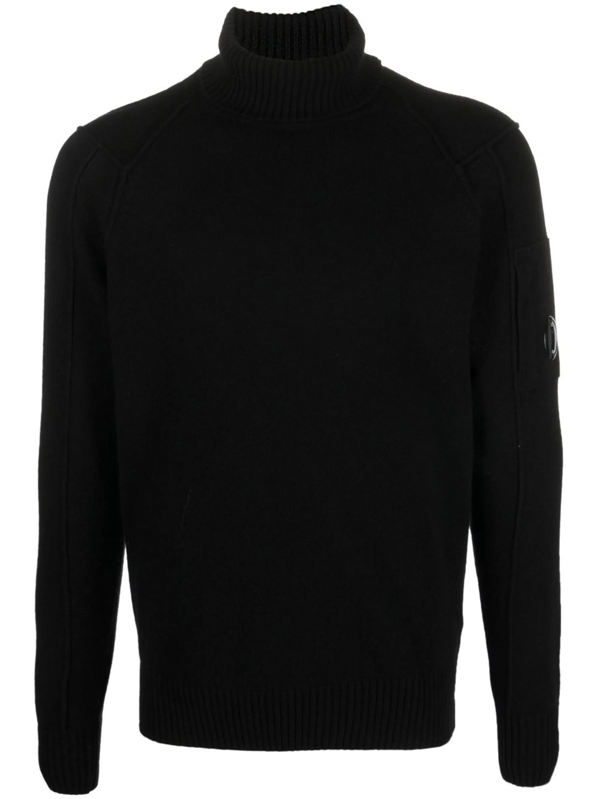 roll neck knitted sweater