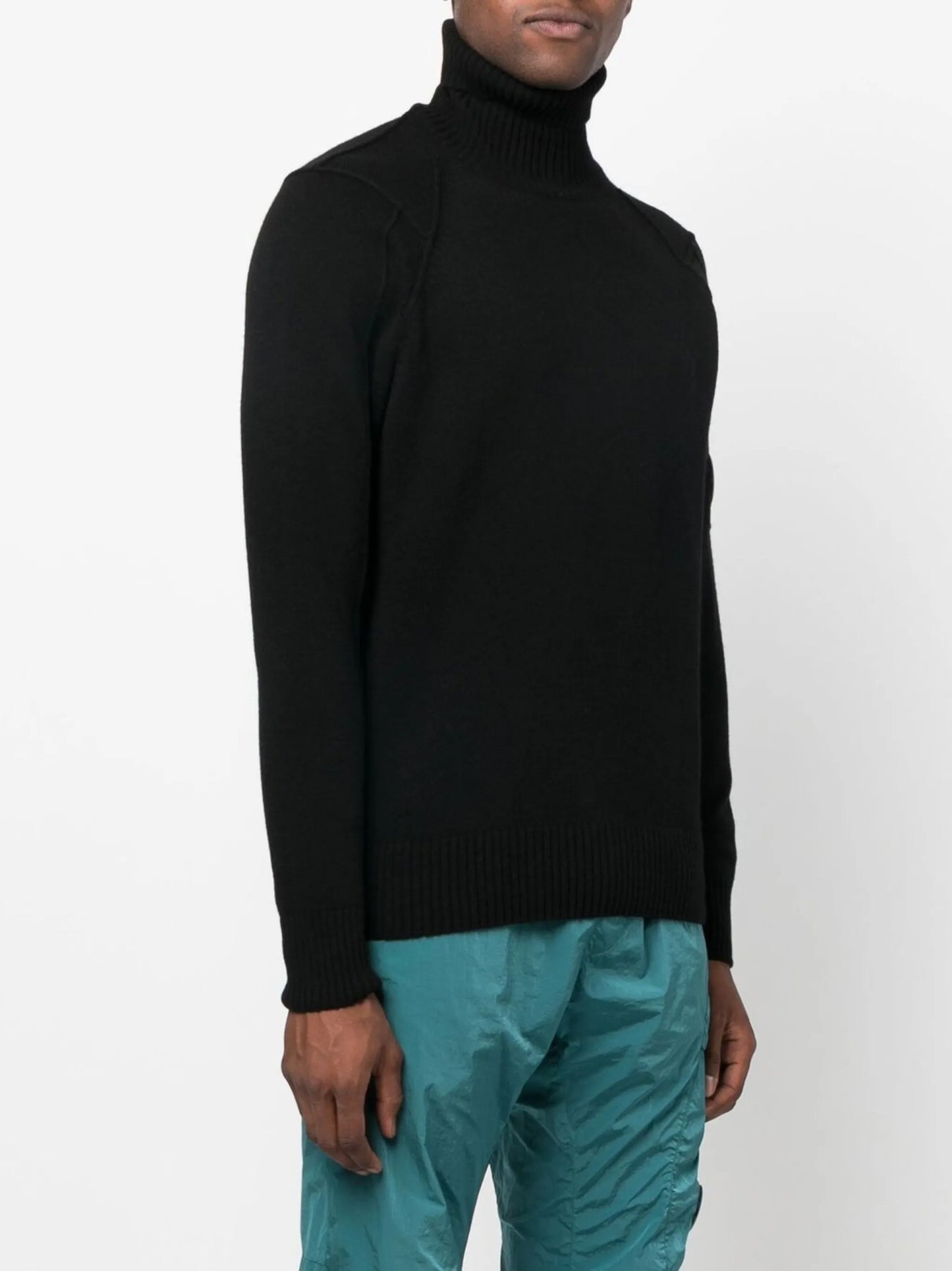 roll neck knitted sweater