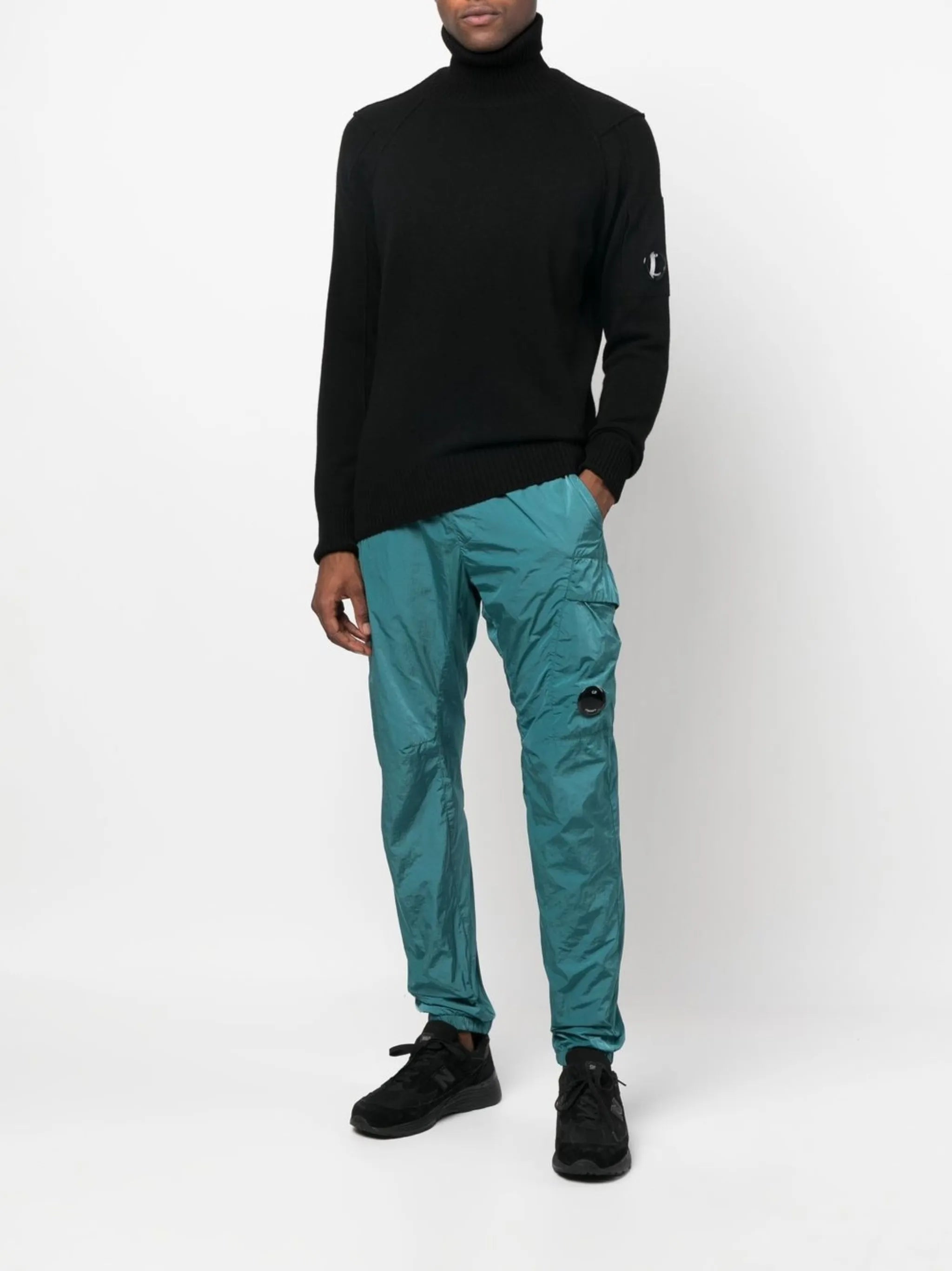 roll neck knitted sweater
