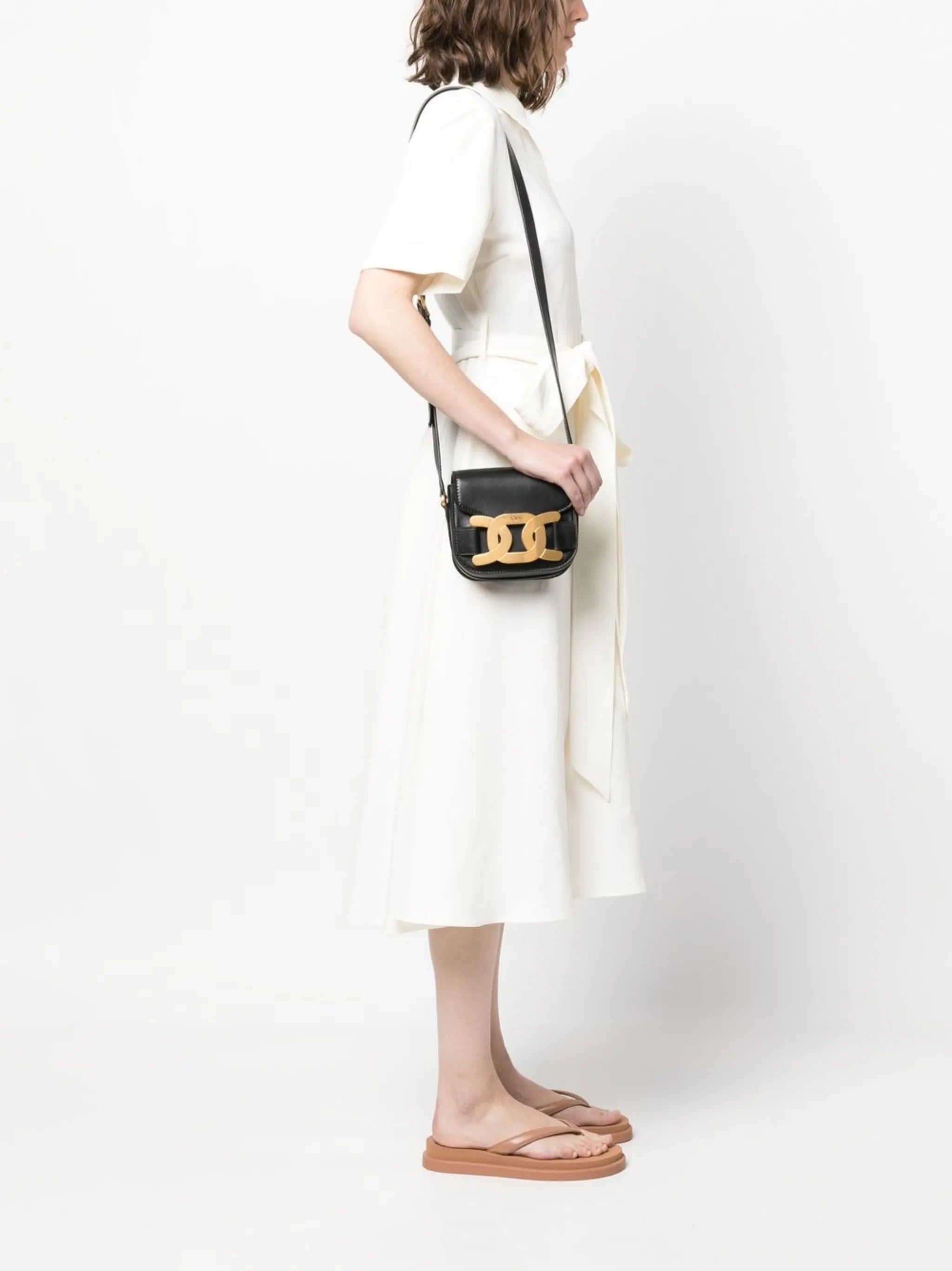 chain-detail crossbody bag