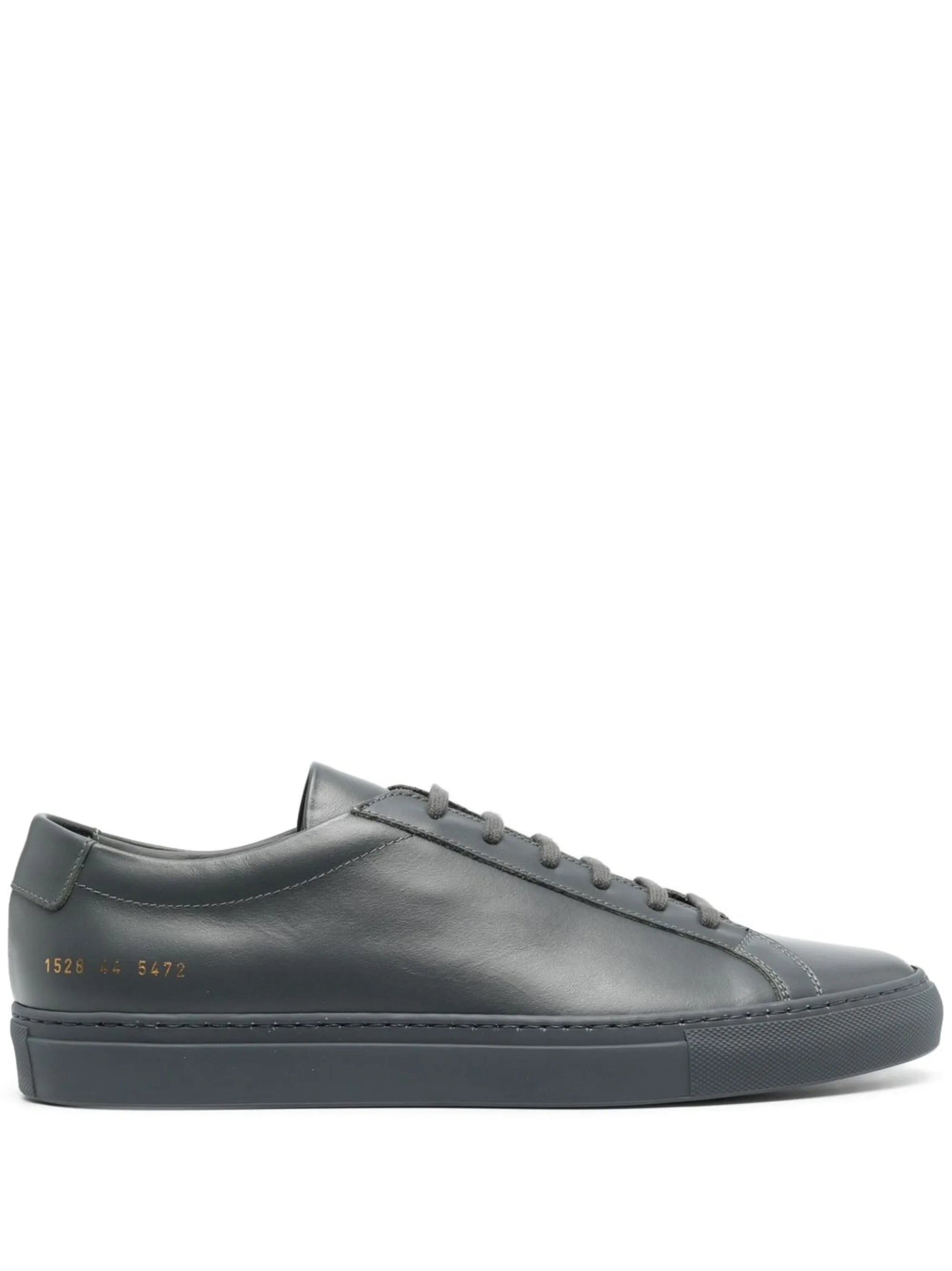 leather low-top sneakers