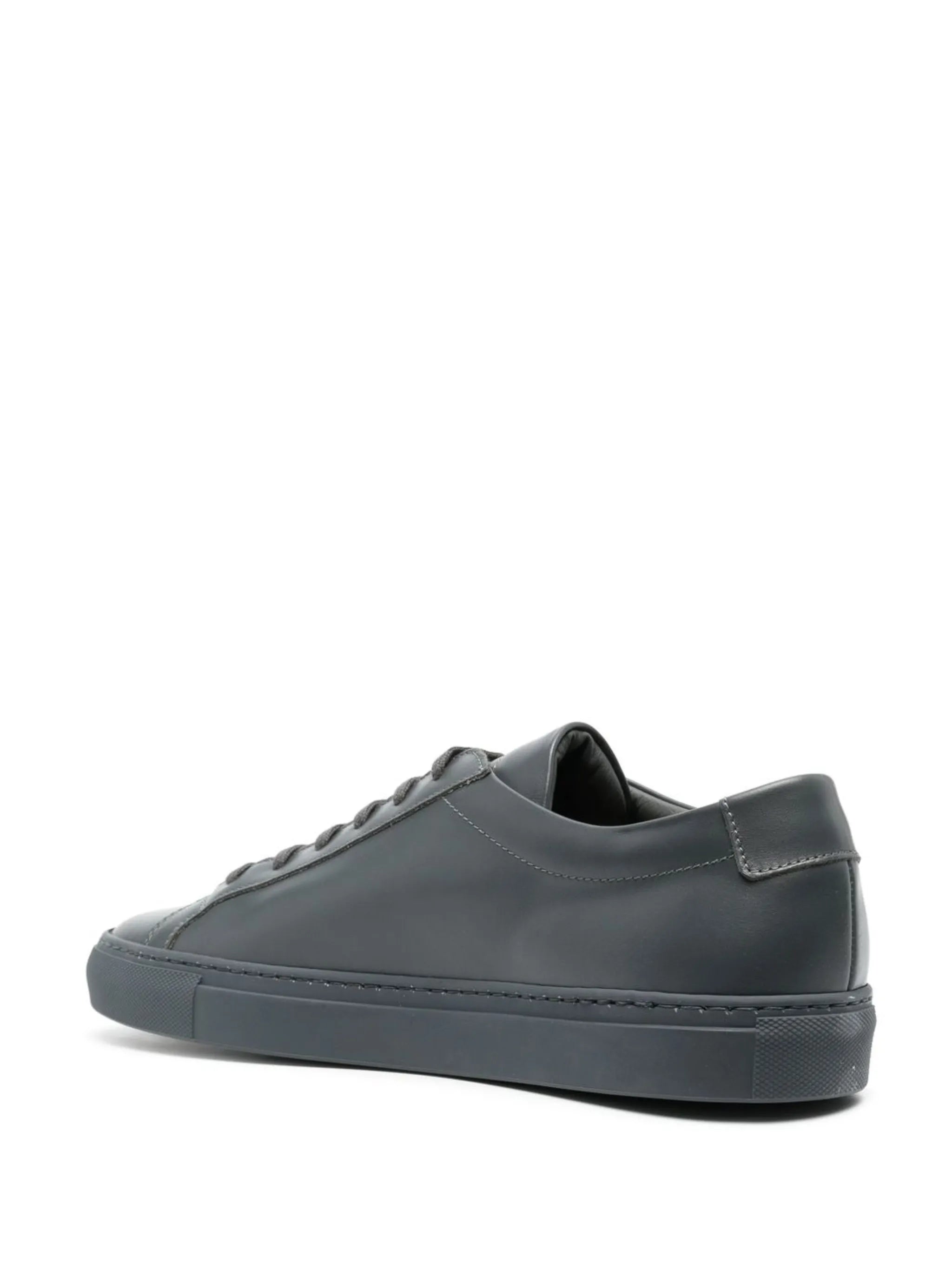 leather low-top sneakers