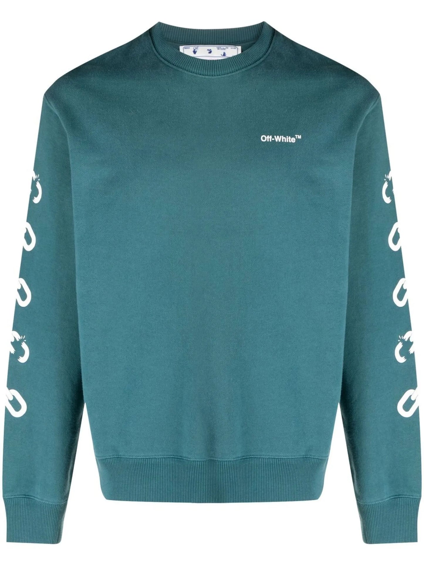 Chain Arrows print crew neck sweatshirt