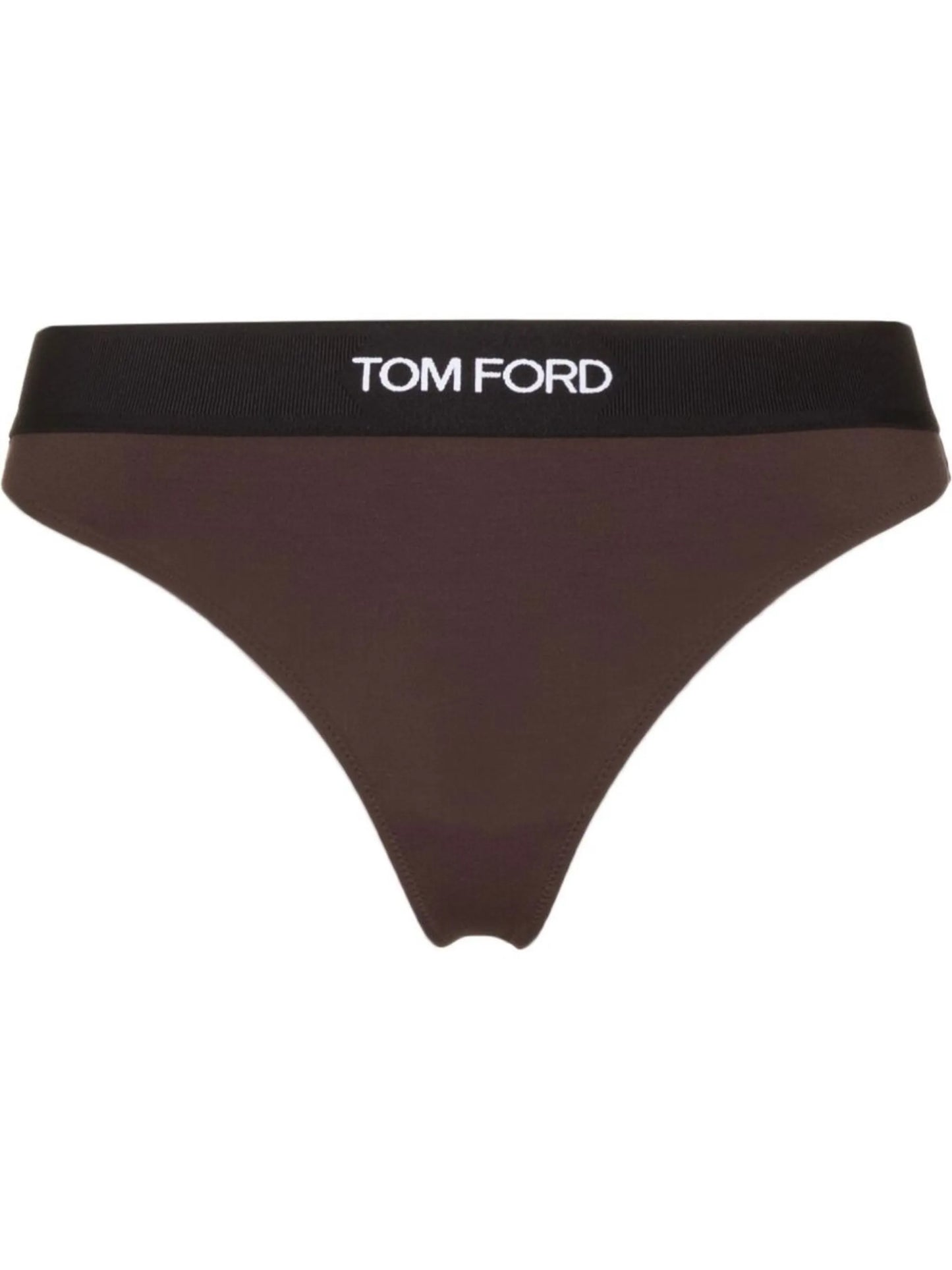 logo-waistband thong