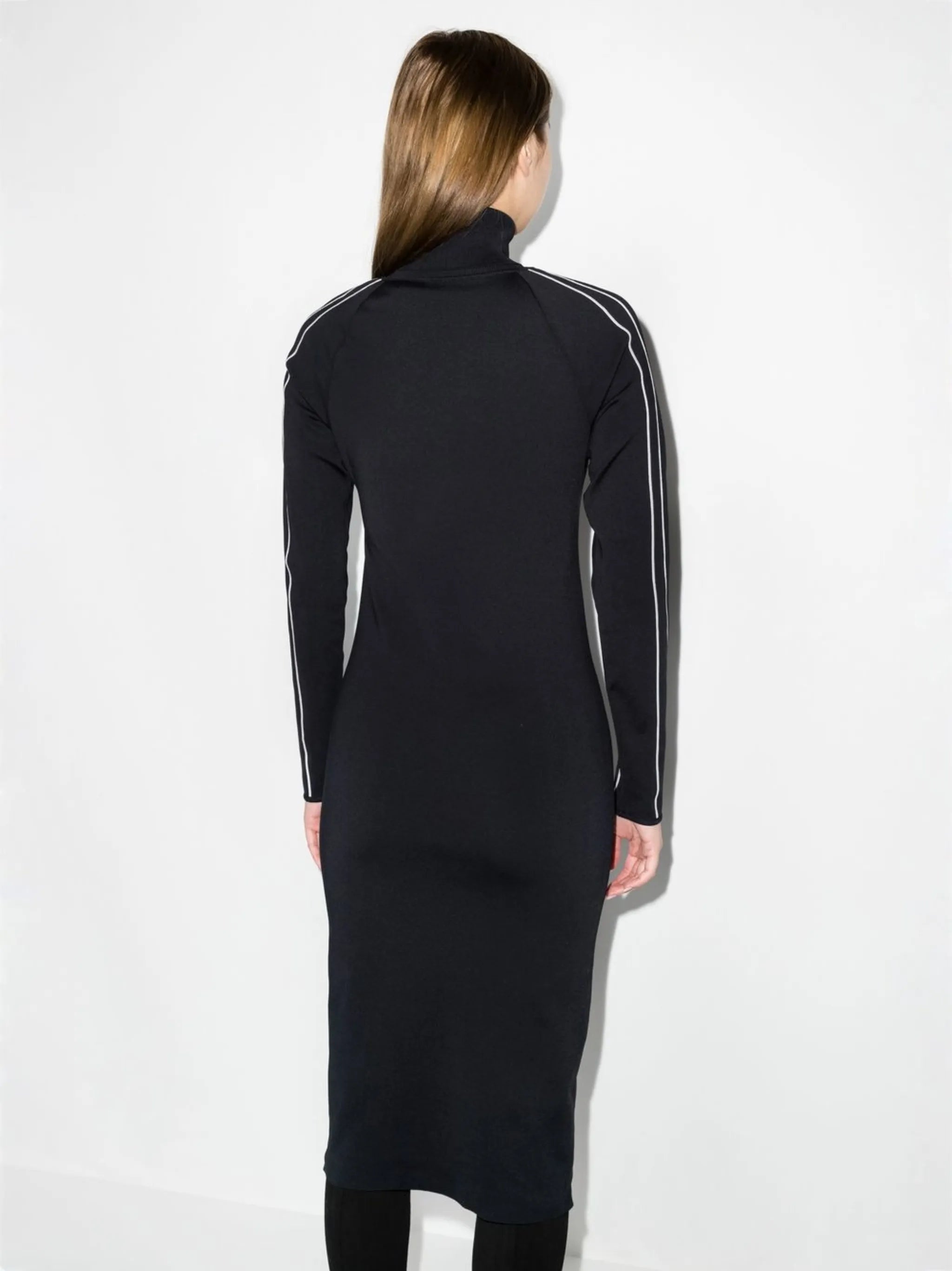 x Gentle Monster contrast-piping midi dress
