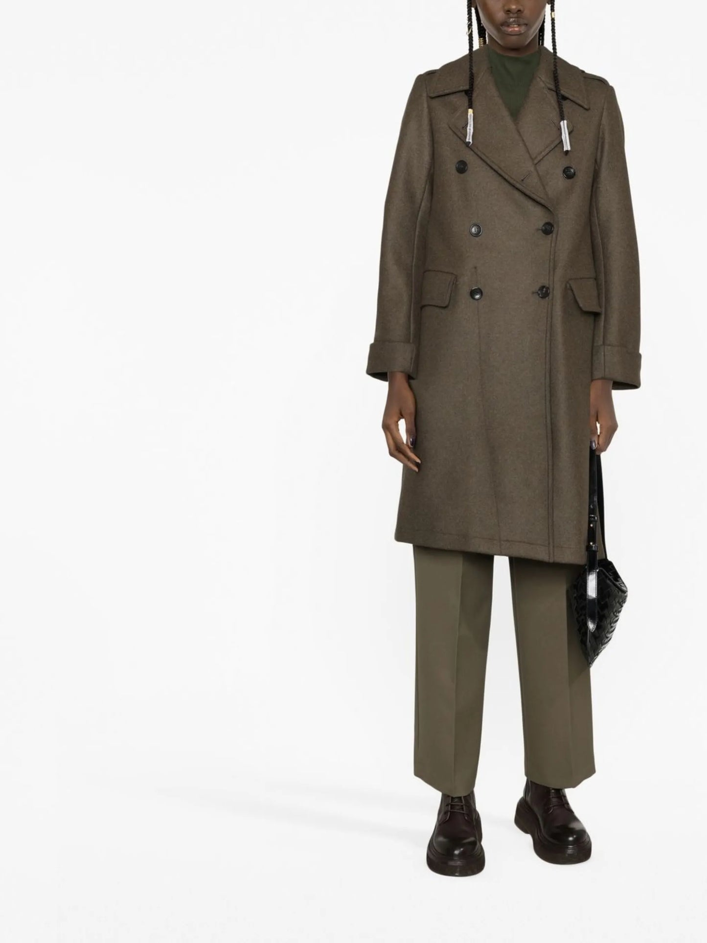 double-breasted coat