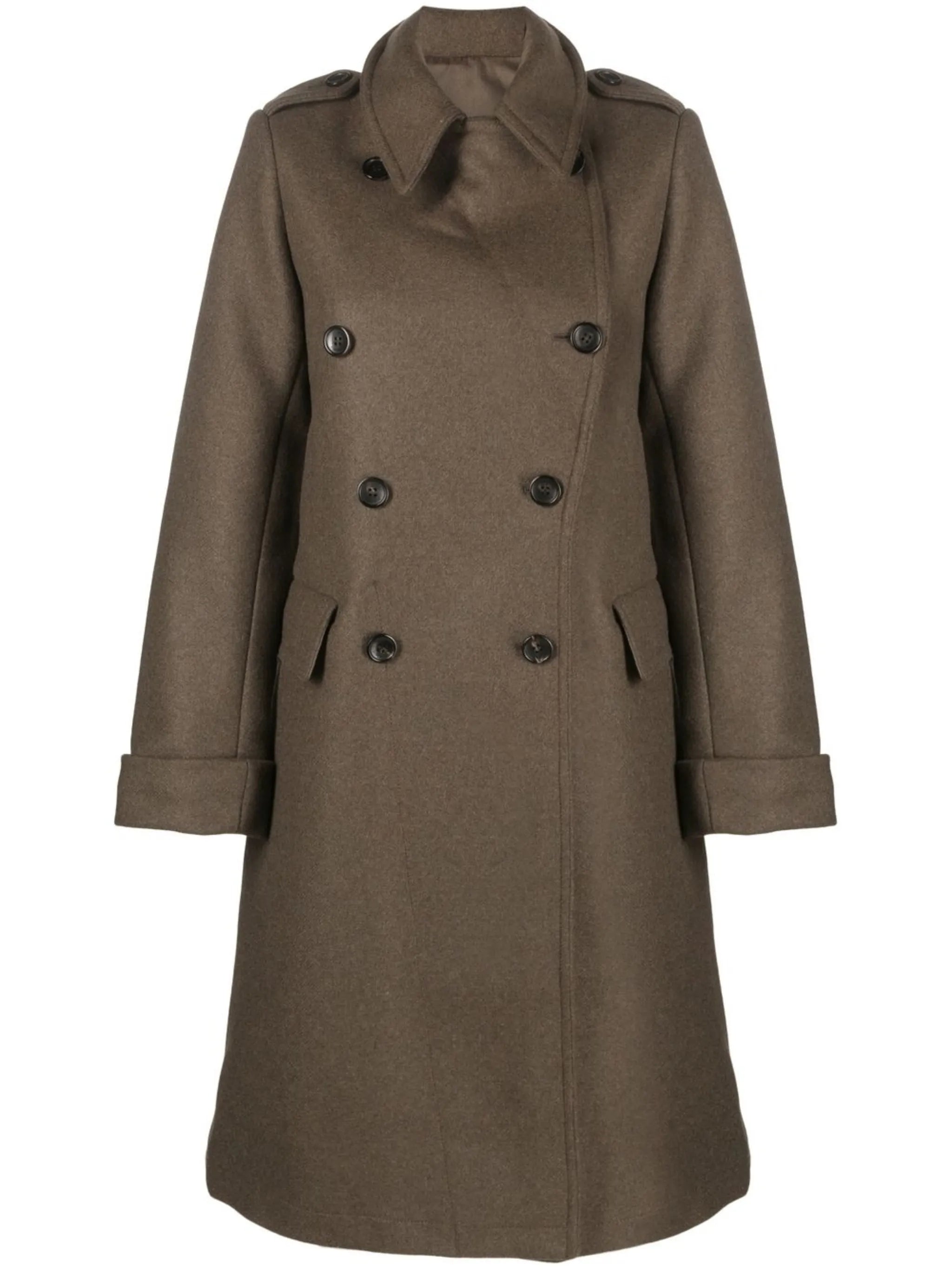 double-breasted coat