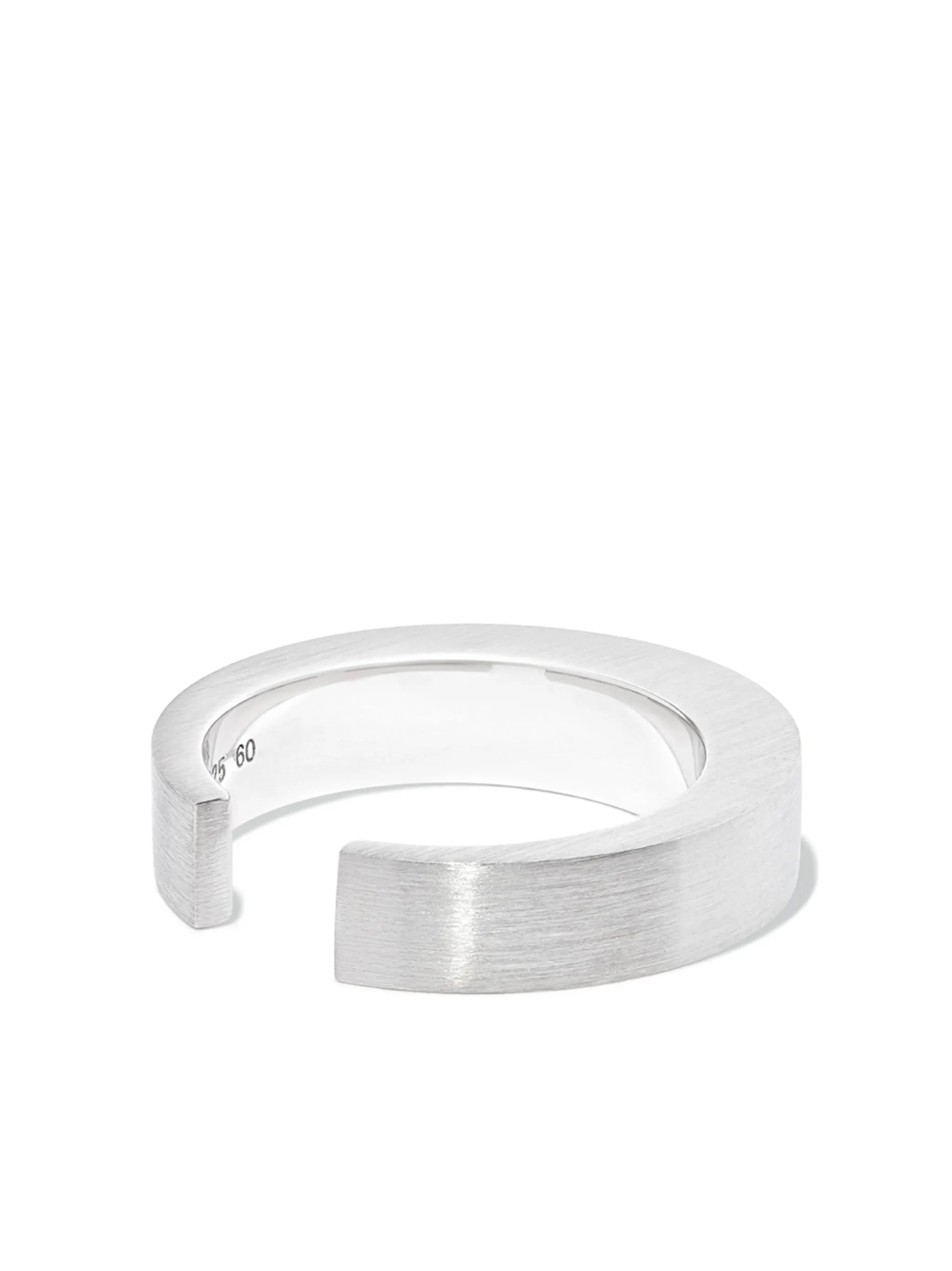open-front sterling silver ring