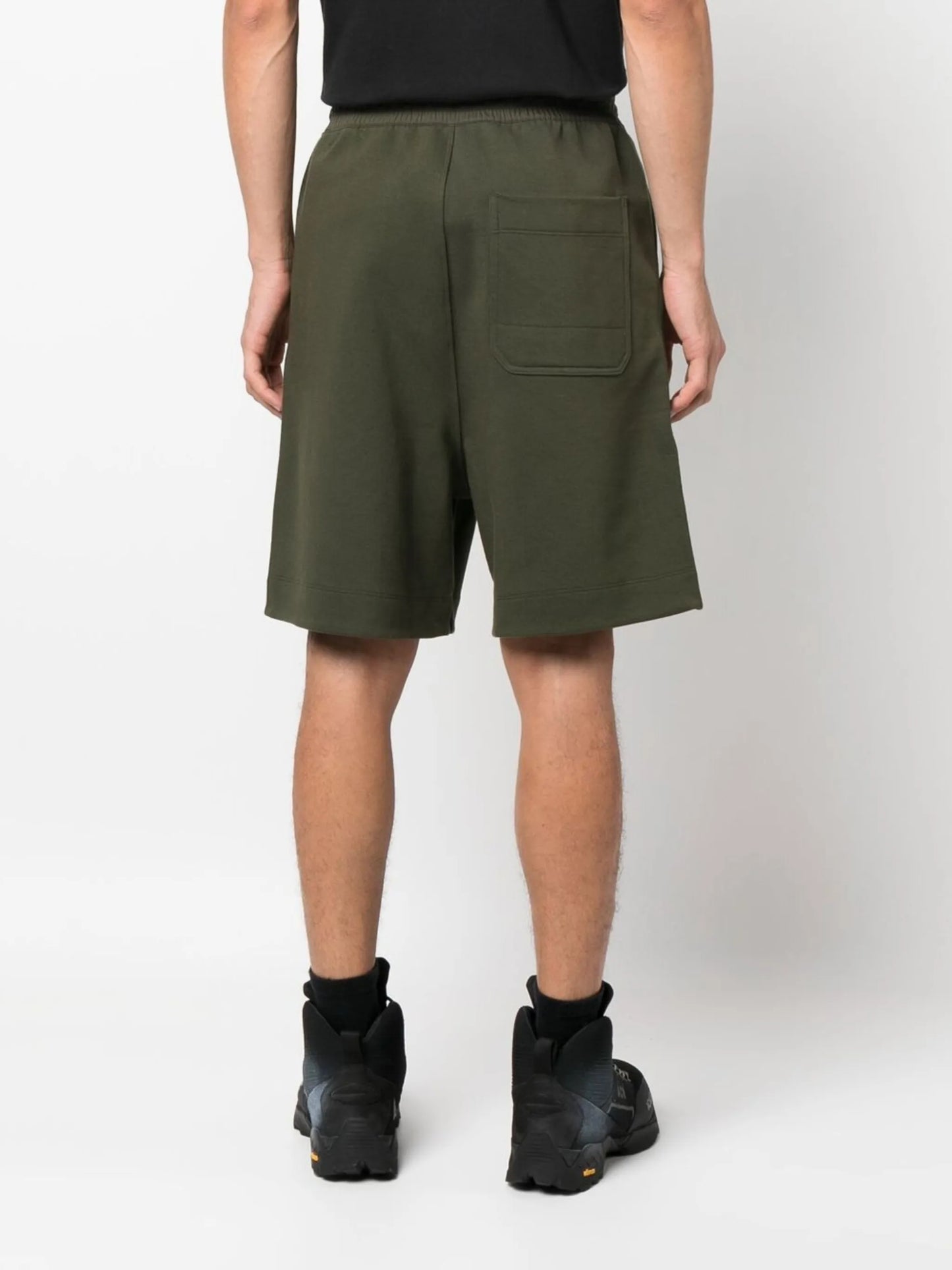 tonal logo-patch drawstring shorts