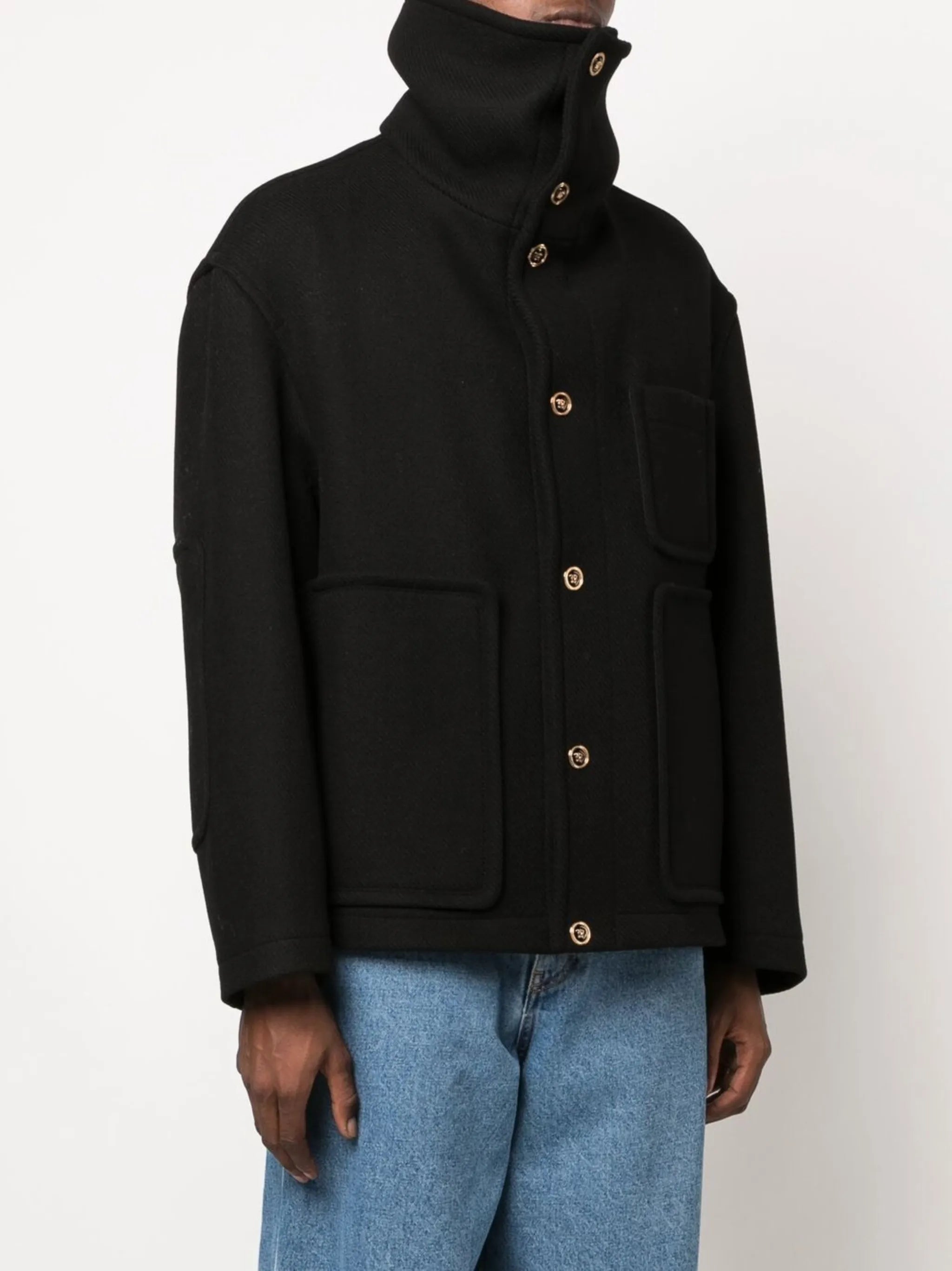 single-breasted peacoat