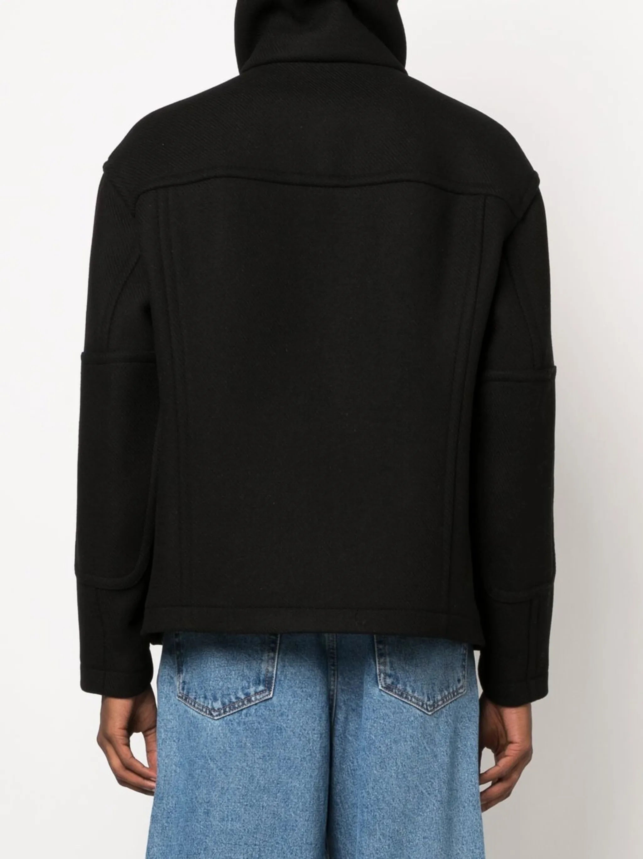 single-breasted peacoat