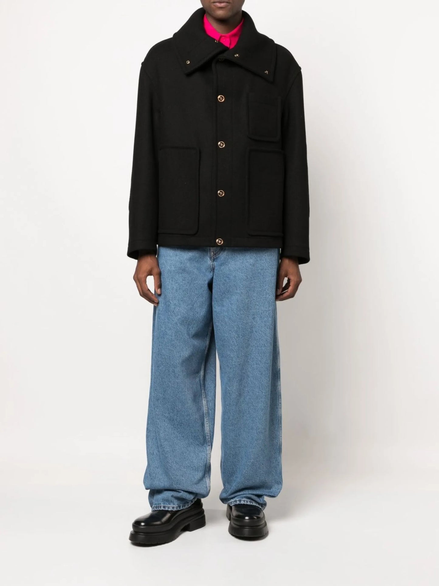 single-breasted peacoat