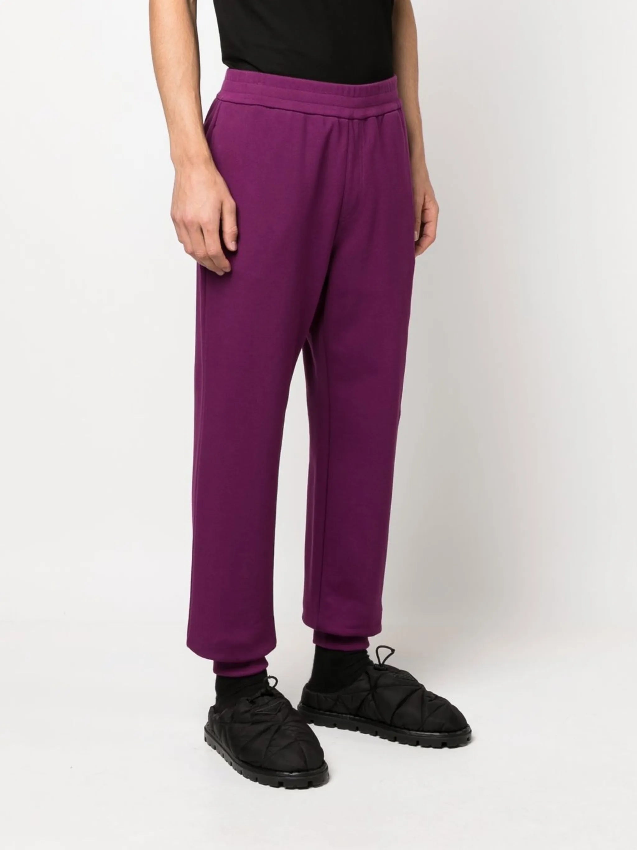 logo patch track pants