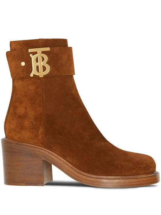 monogram-motif 65mm block-heel boots