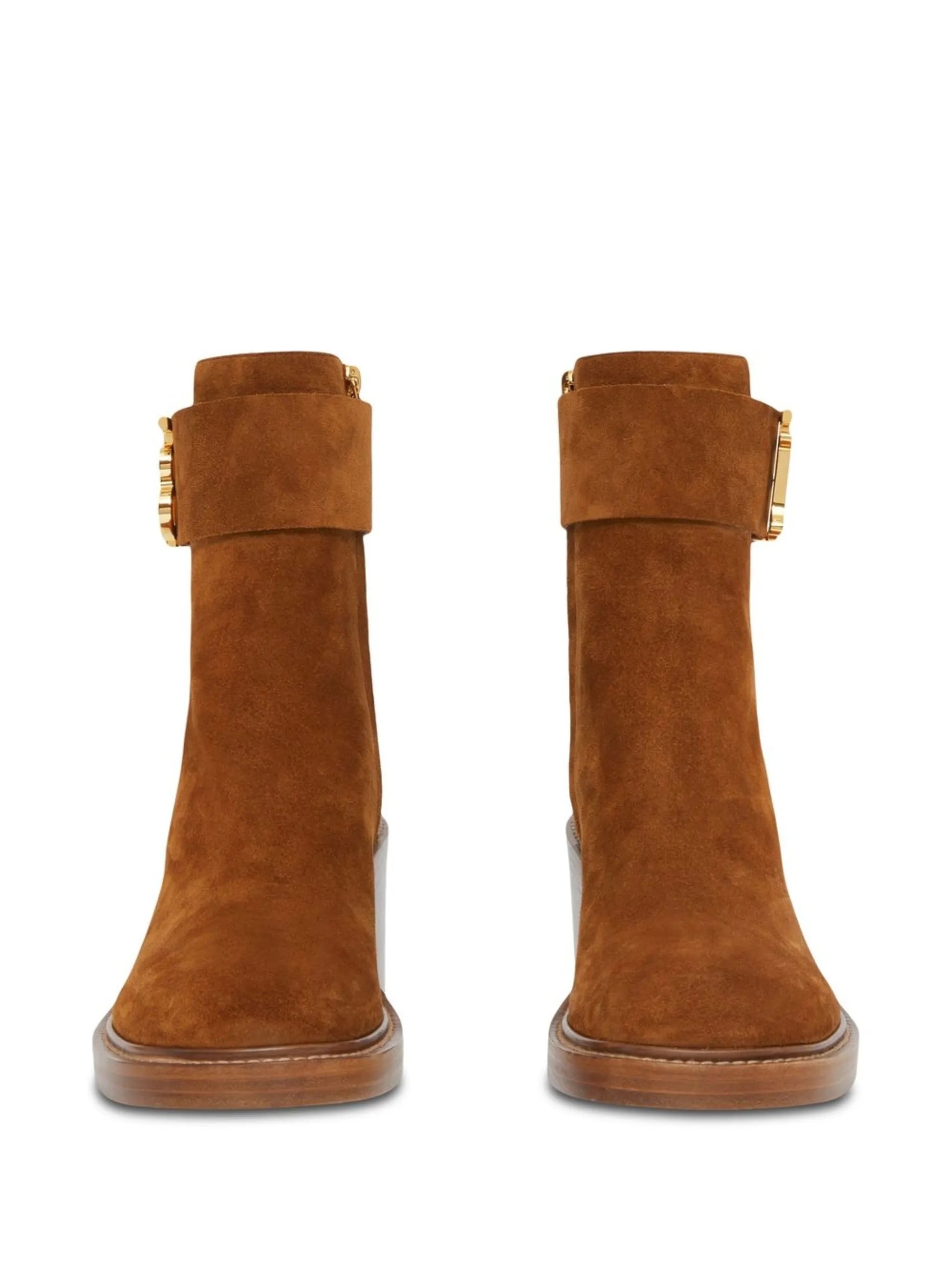 monogram-motif 65mm block-heel boots