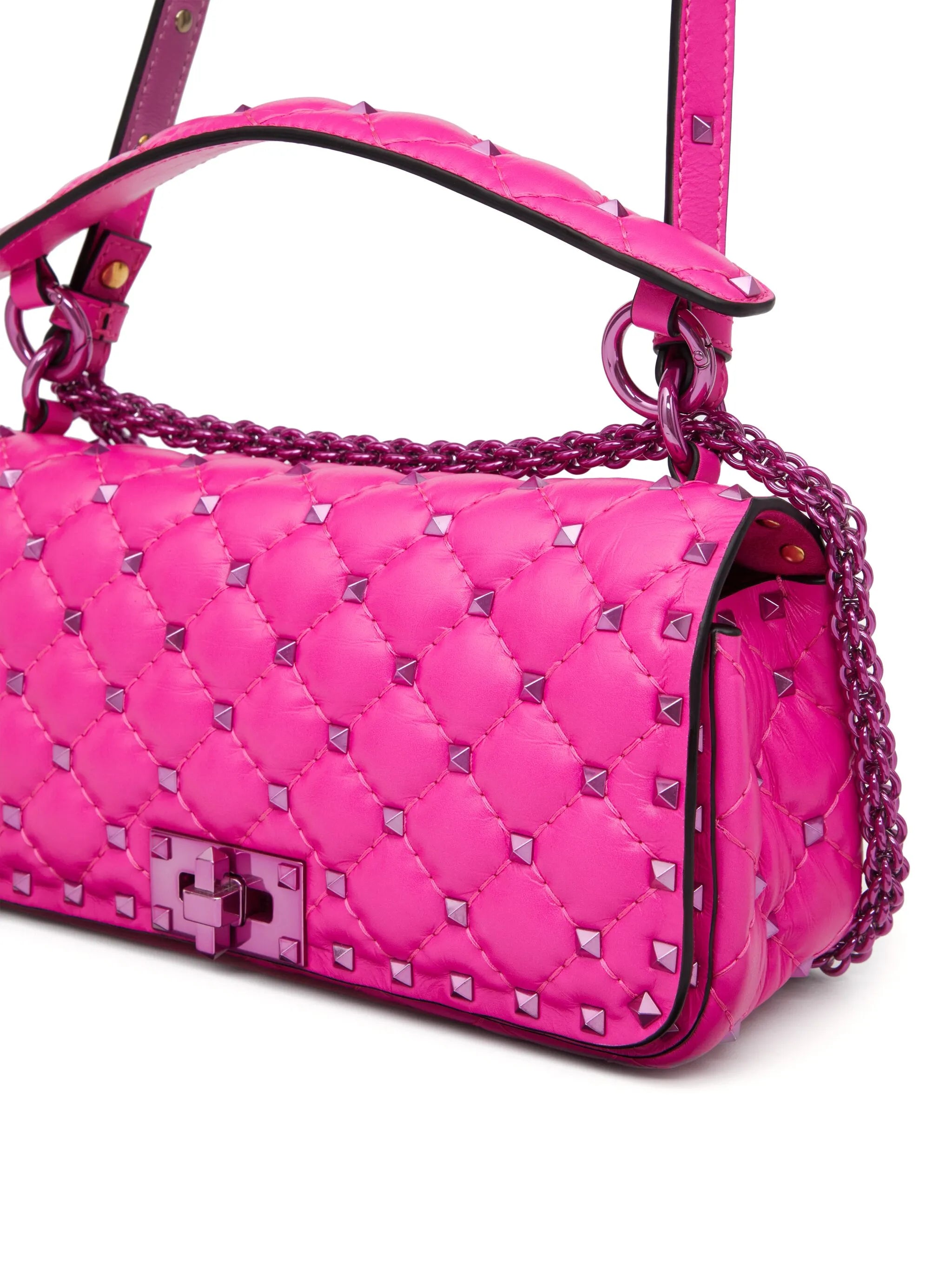 Rockstud Spike quilted shoulder bag