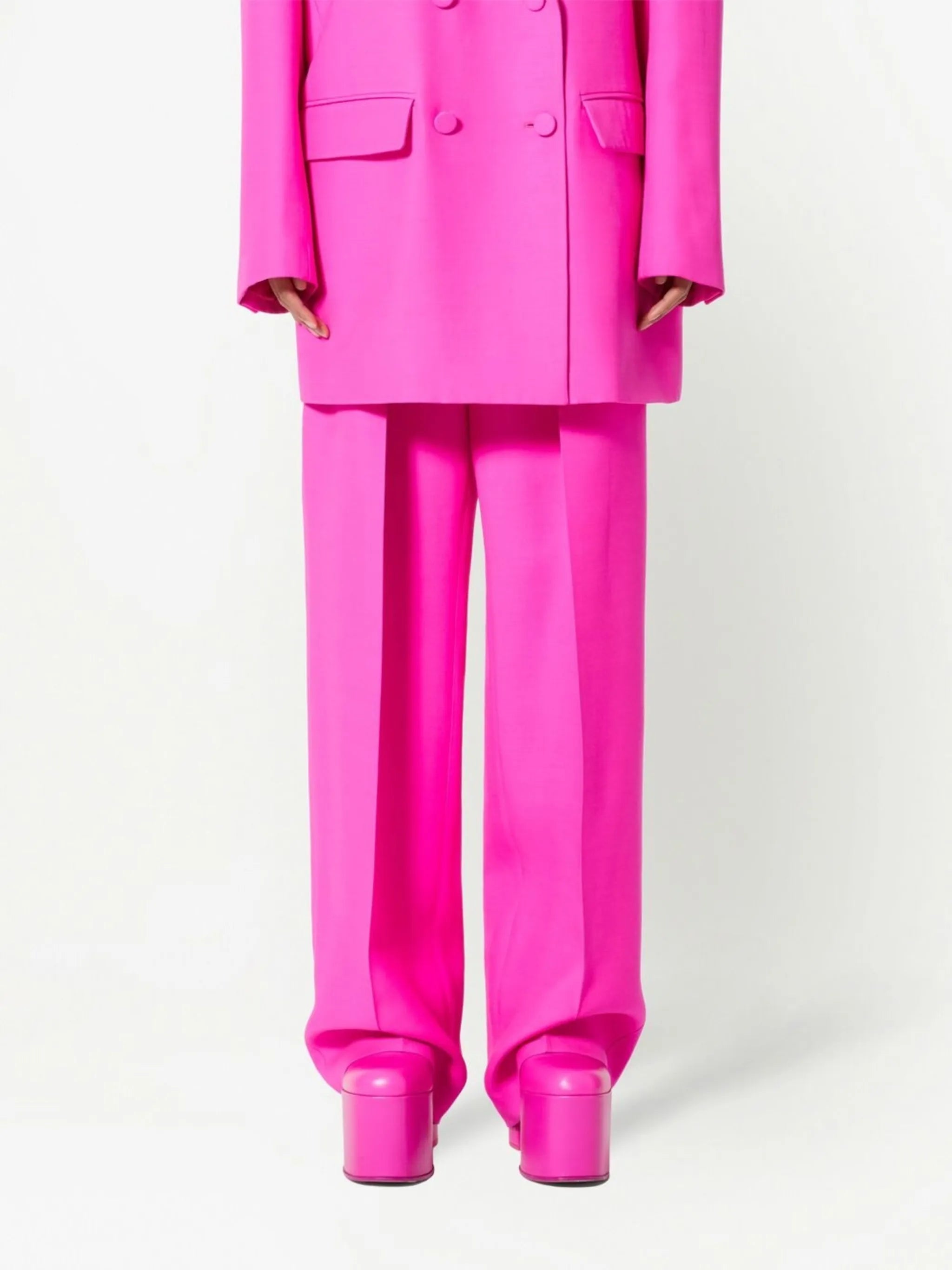 Crepe Couture wide-leg trousers