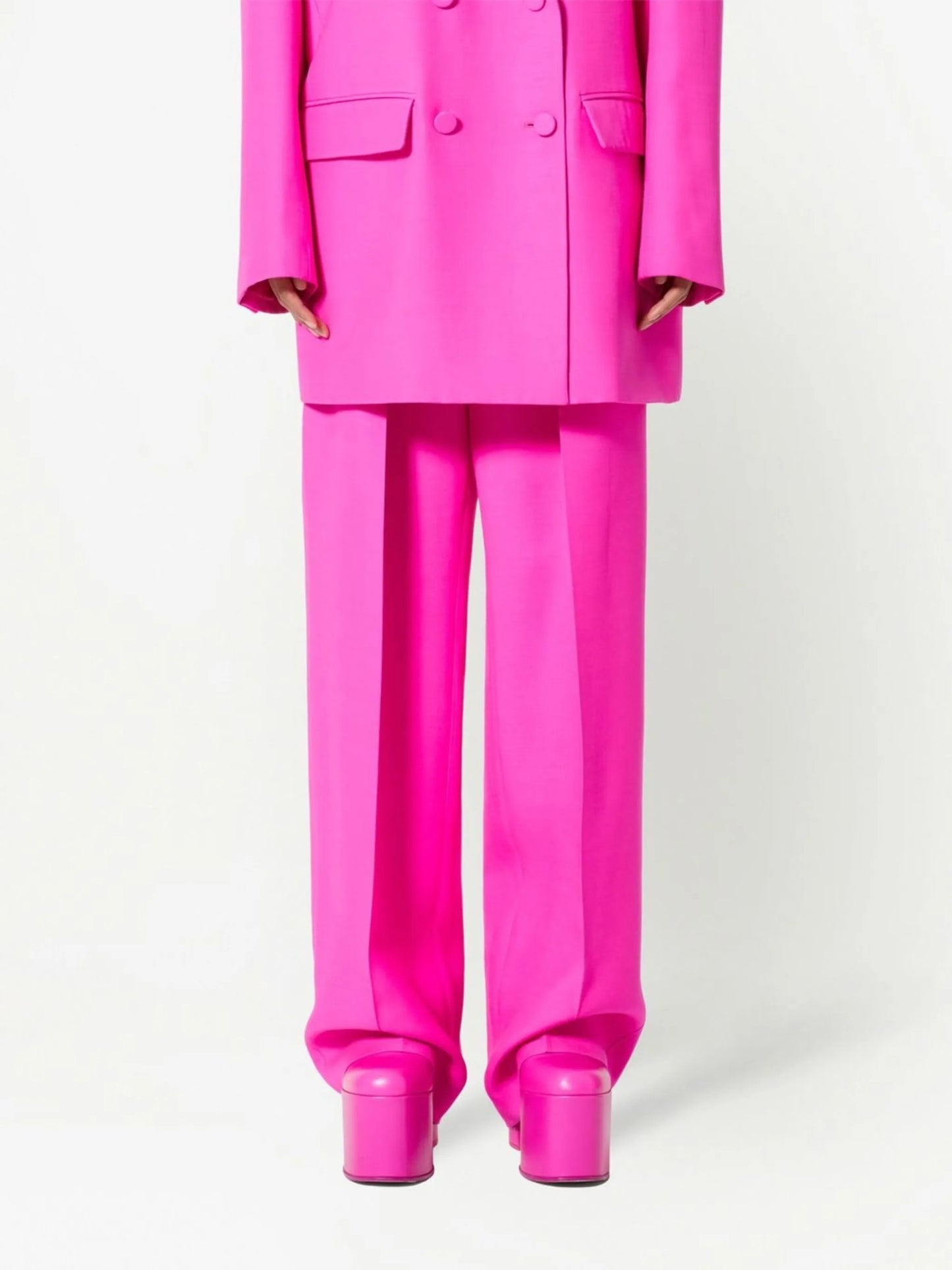 Crepe Couture wide-leg trousers