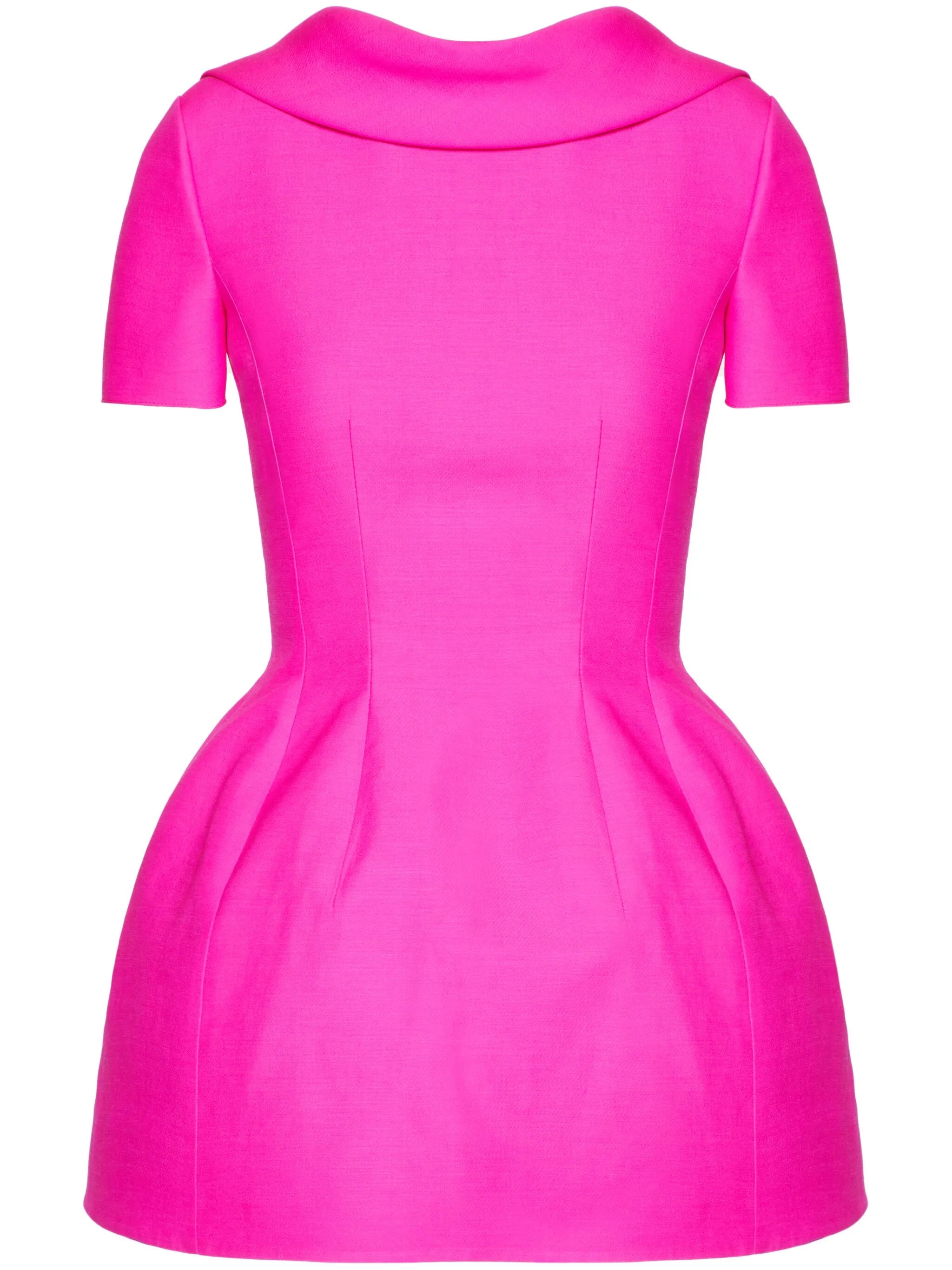 Crepe Couture bow-detail short dress