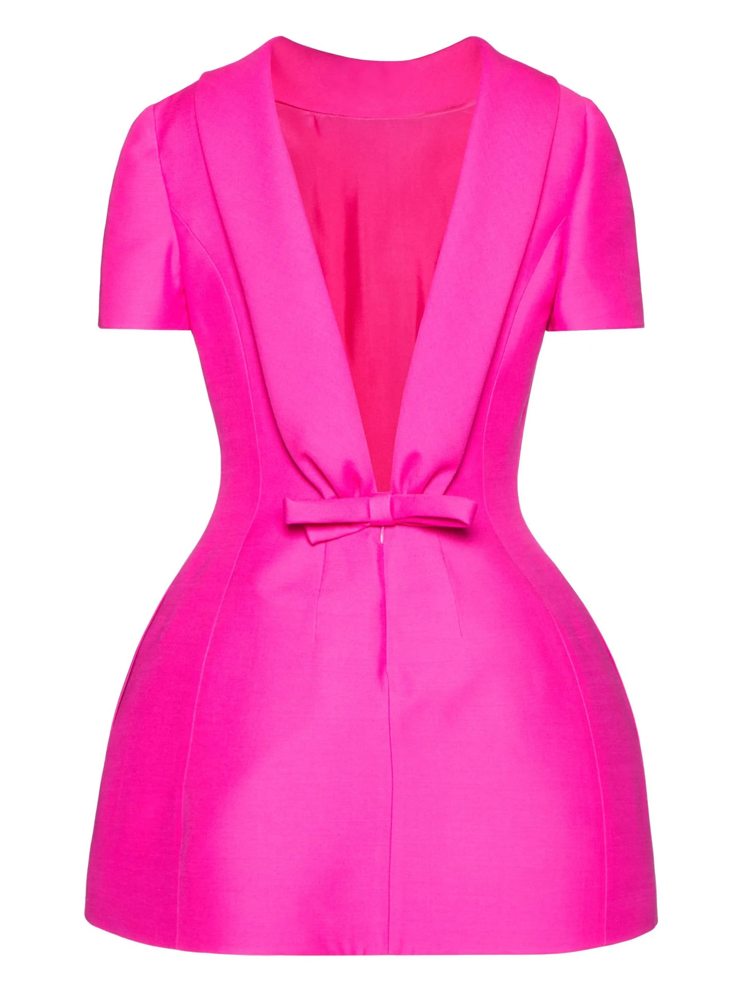 Crepe Couture bow-detail short dress