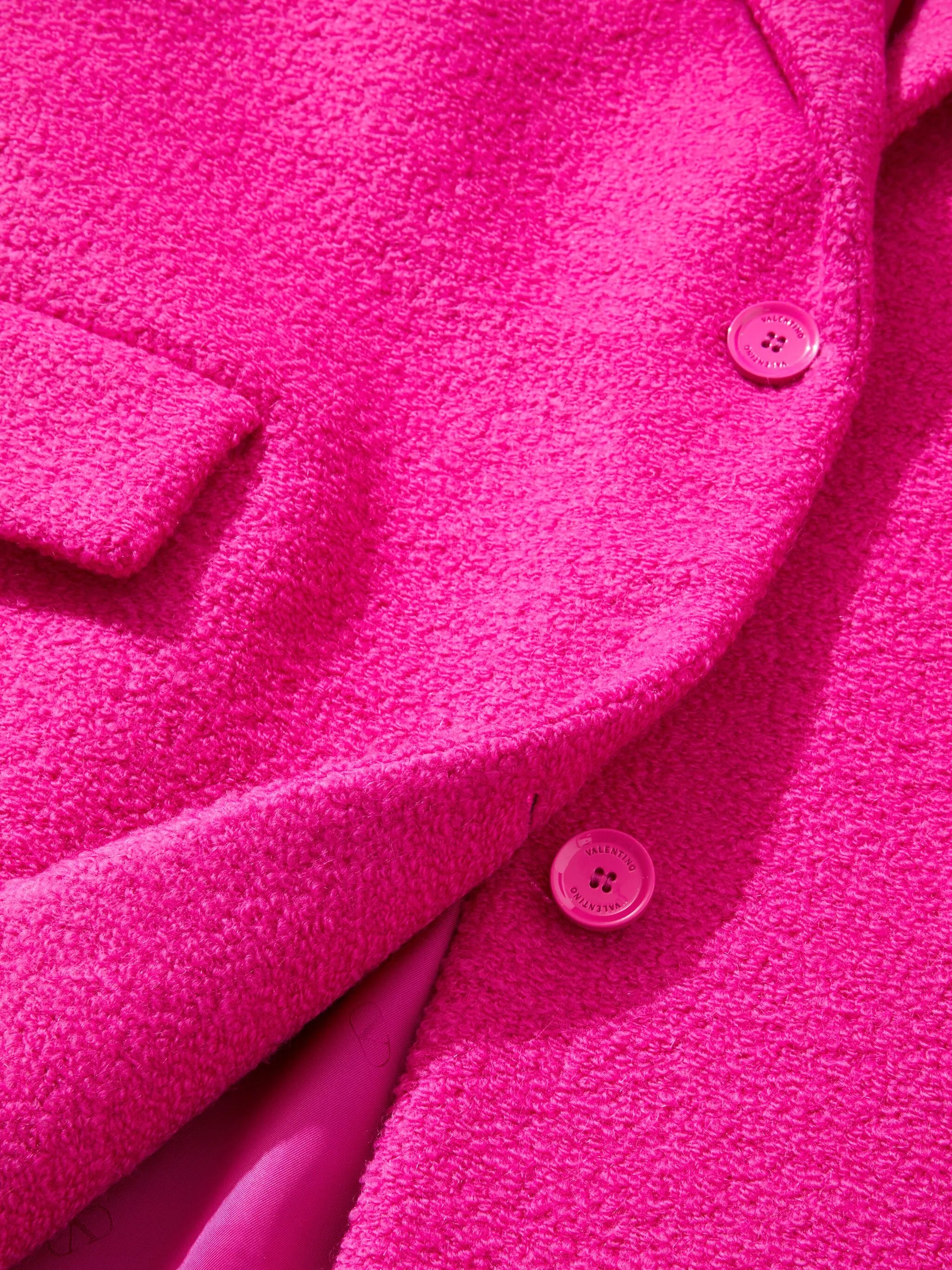 single-breasted wool-blend coat