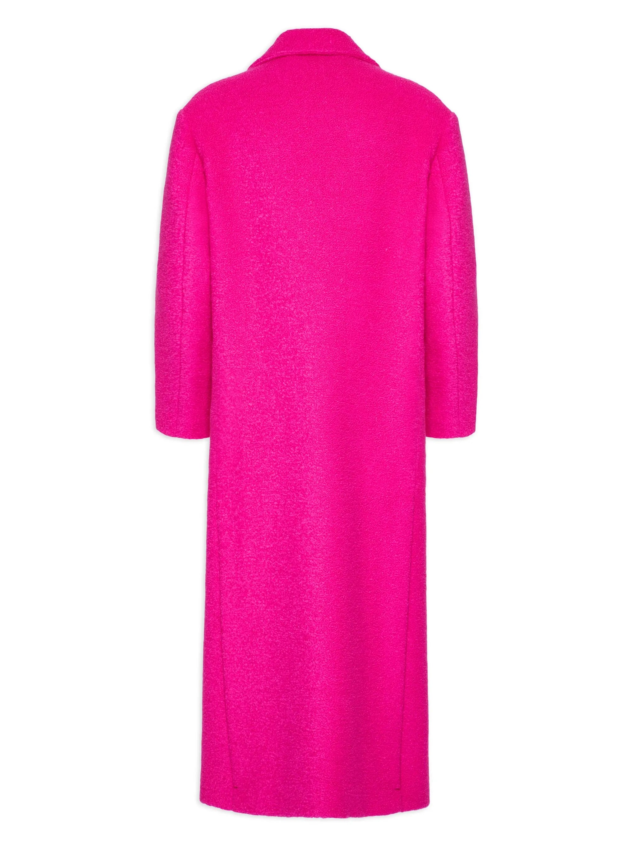 single-breasted wool-blend coat
