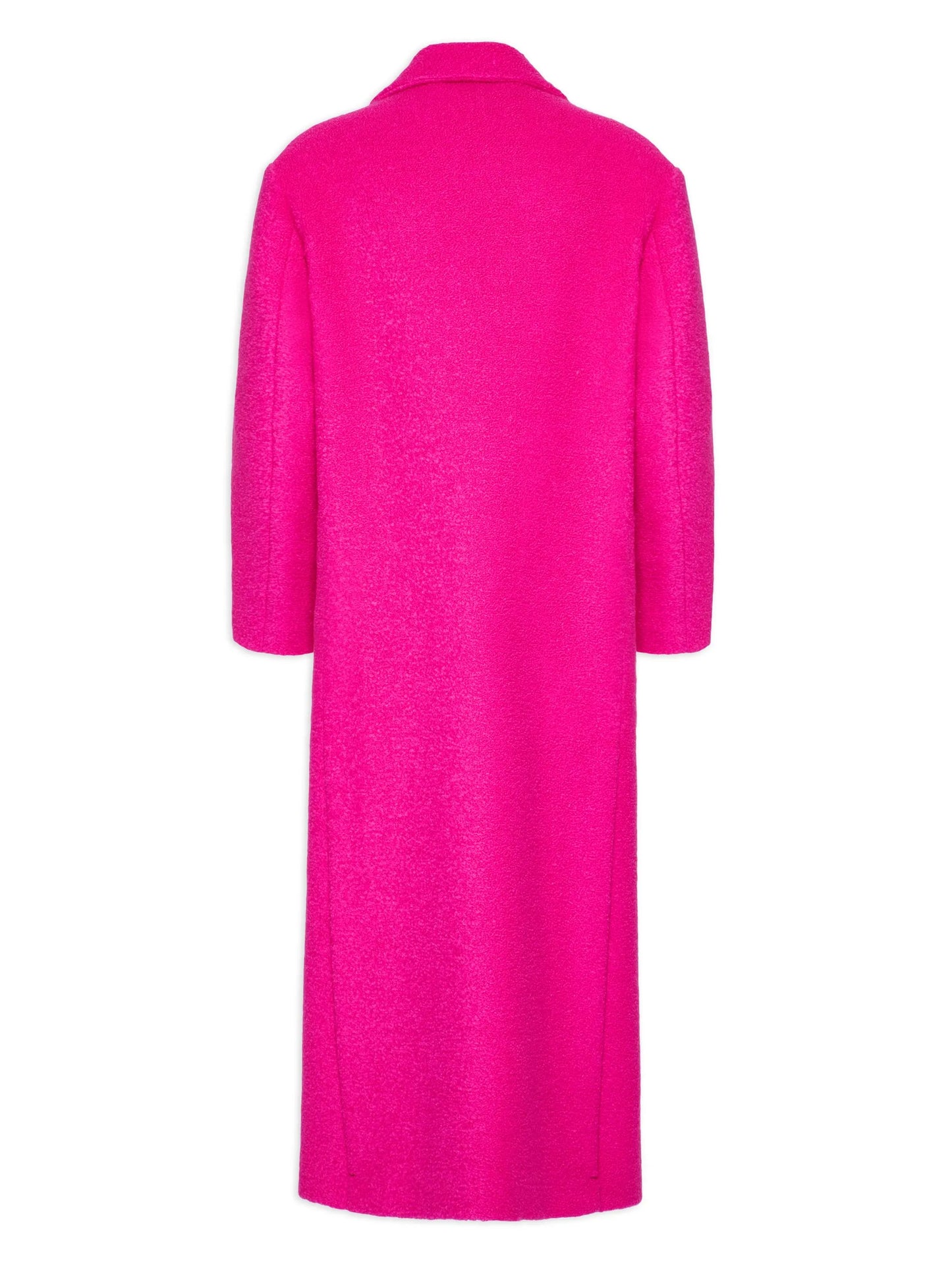 single-breasted wool-blend coat