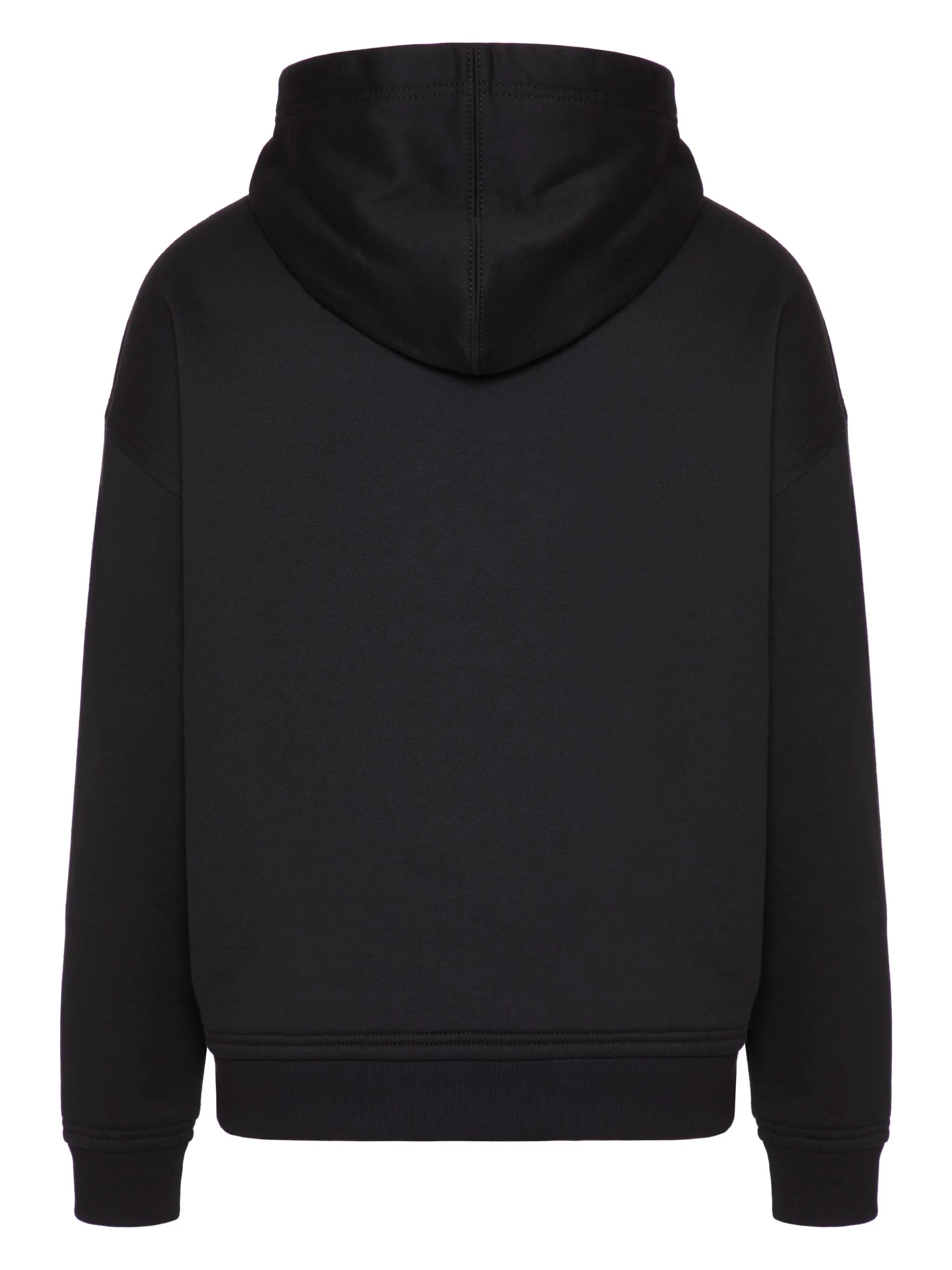 stud detail panelled hoodie