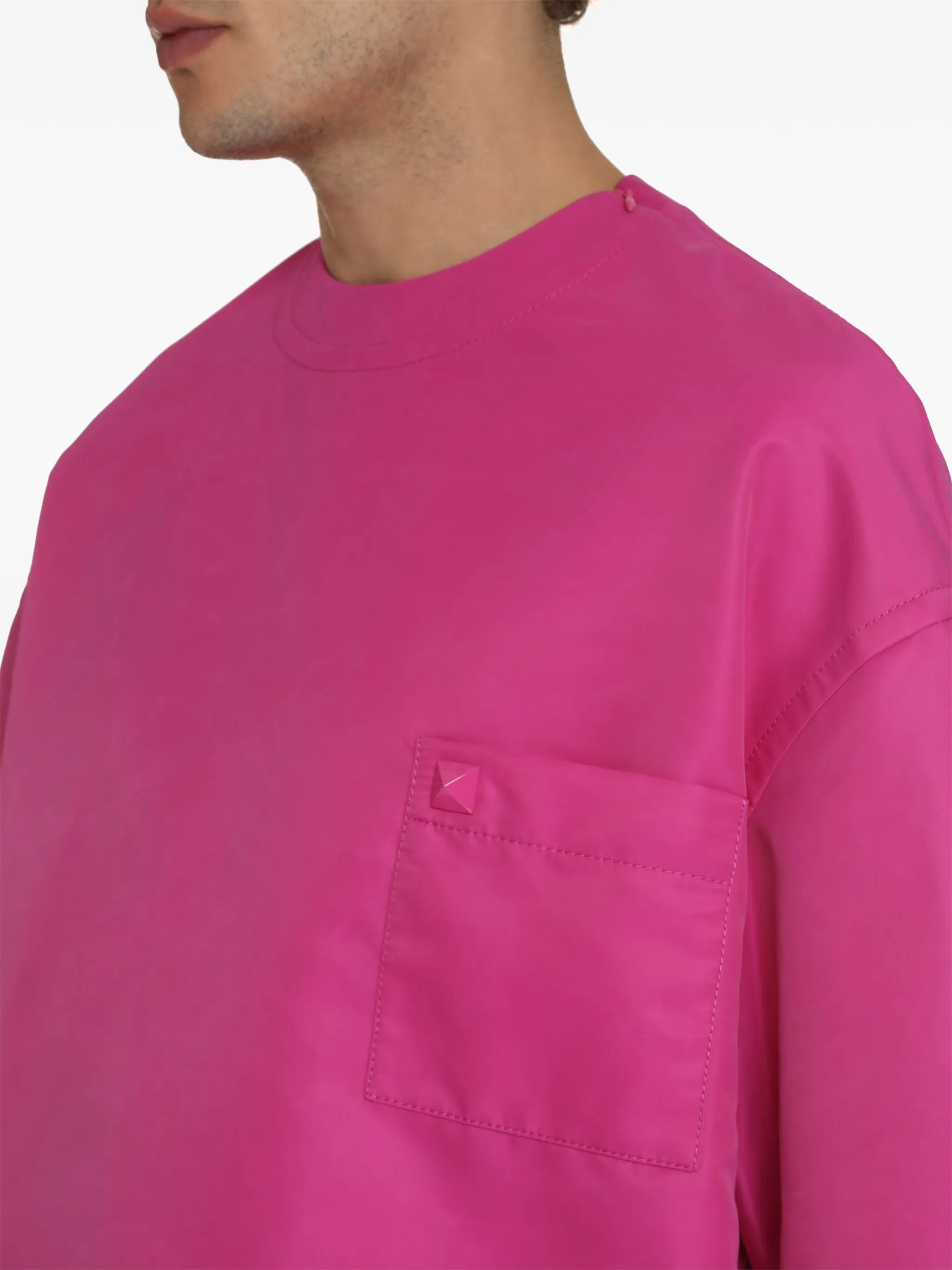 stud-detail crew neck T-shirt